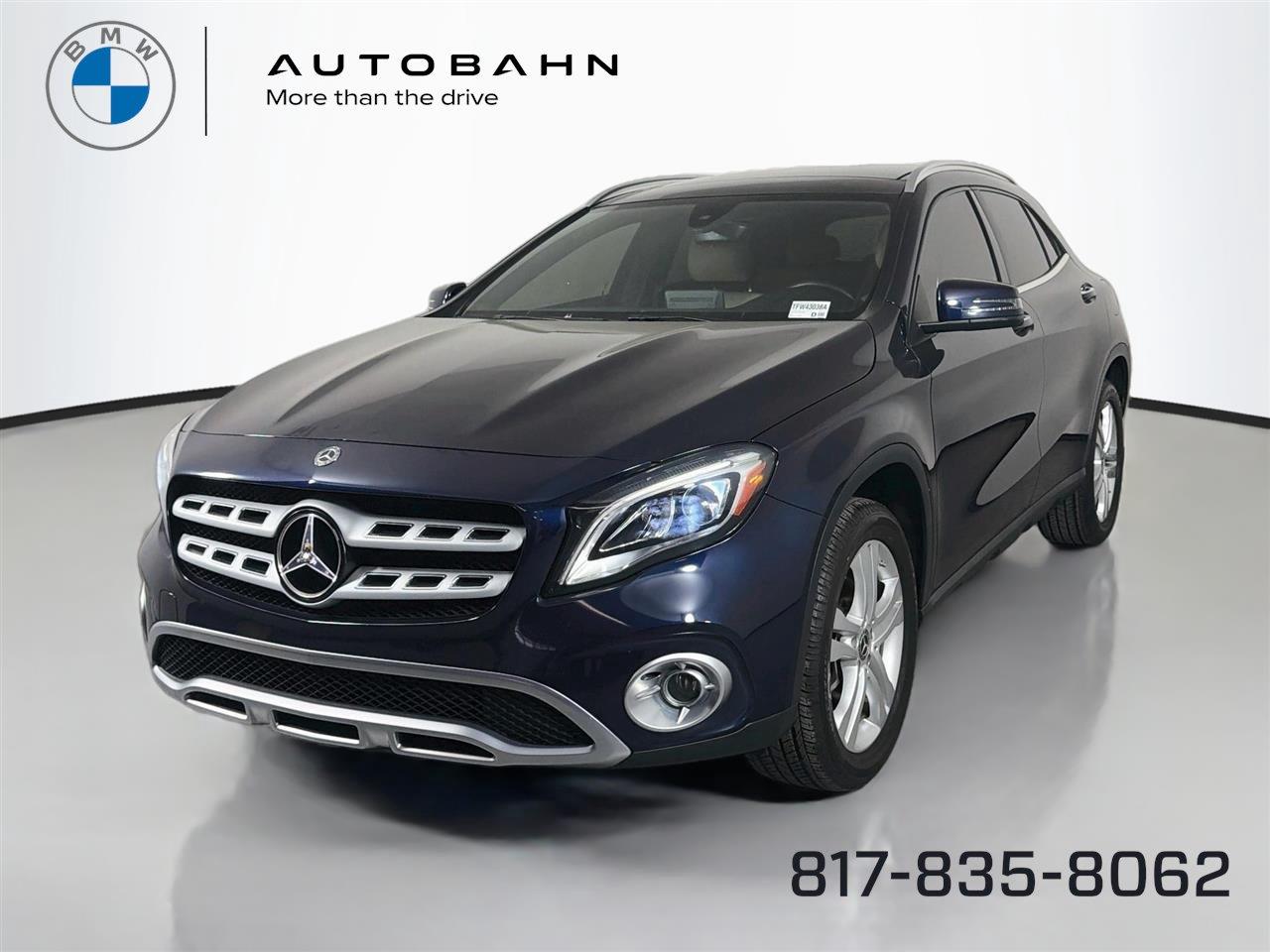 Lunar Blue Metallic 2018 Mercedes-Benz GLA SUV / Crossover All-Wheel Drive Automatic