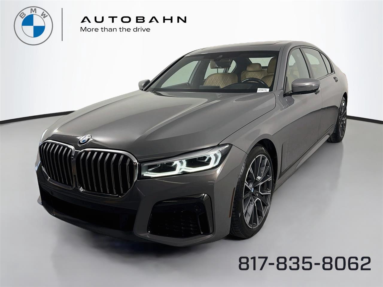 Gray (Bemina Grey Amber Effect) 2020 BMW 7 Series Sedan Rear-Wheel Drive Automatic