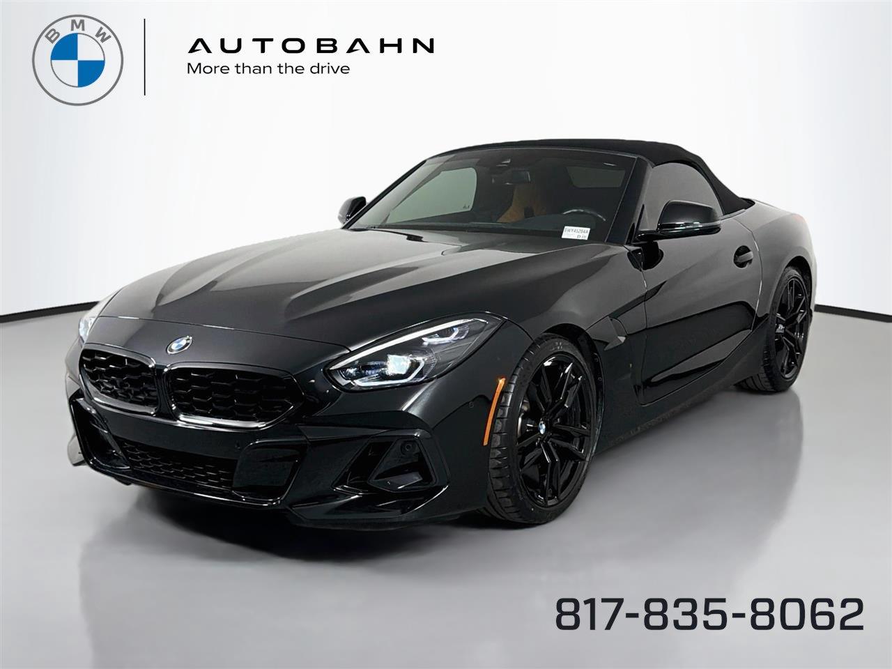 Black Sapphire Metallic 2025 BMW Z4 Convertible Rear-Wheel Drive Automatic
