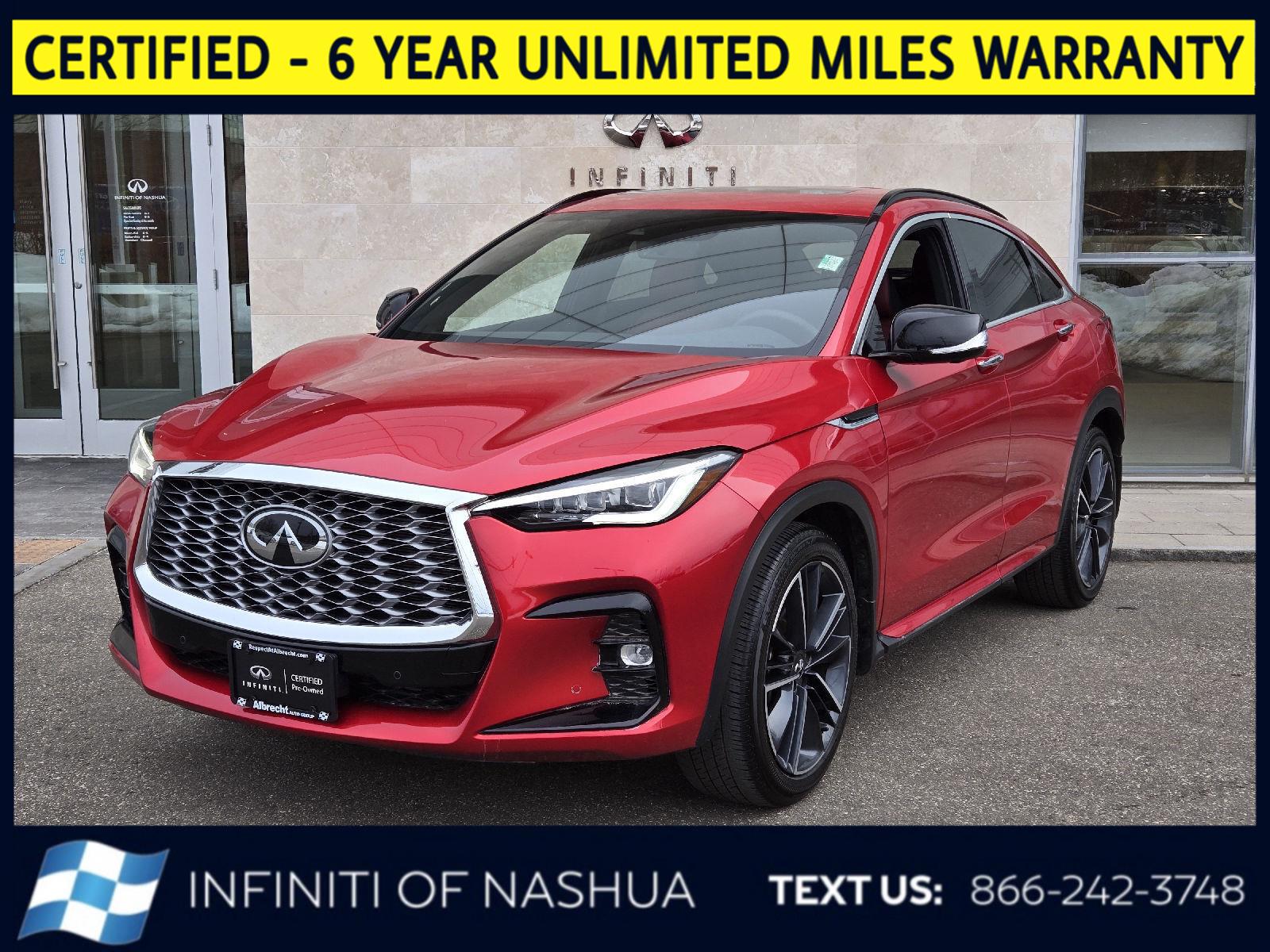 Dynamic Sunstone Red 2025 INFINITI QX55 Sensory AWD SUV / Crossover All-Wheel Drive Continuously Variable Transmission