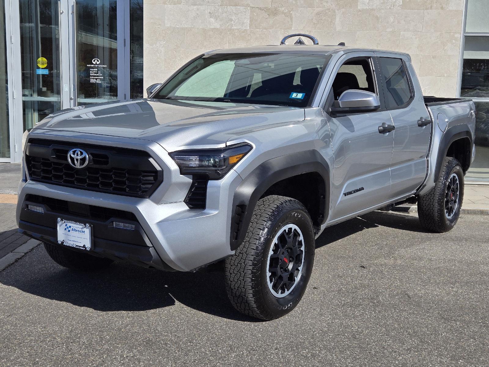 Celestial Silver Metallic 2024 Toyota Tacoma TRD Off-Road Double Cab 4WD Pickup Truck Four-Wheel Drive Automatic