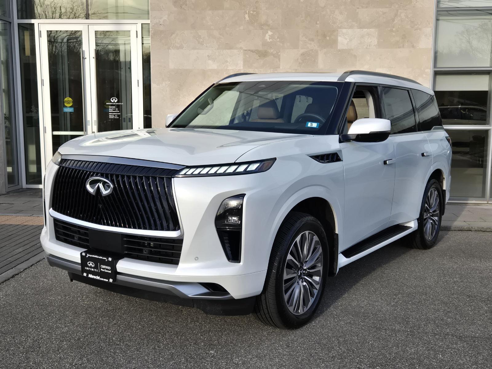 Radiant White 2026 INFINITI QX80 Luxe 4WD SUV / Crossover All-Wheel Drive Automatic