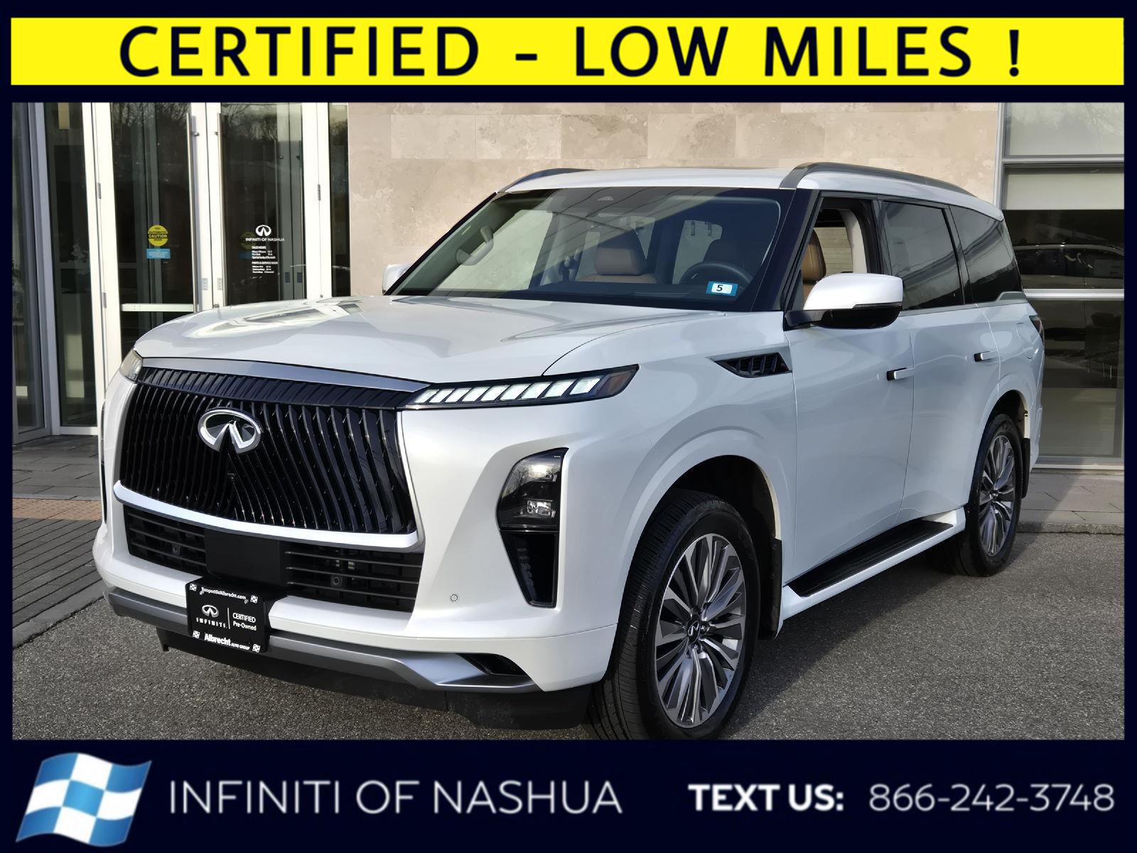 Radiant White 2026 INFINITI QX80 Luxe 4WD SUV / Crossover All-Wheel Drive Automatic