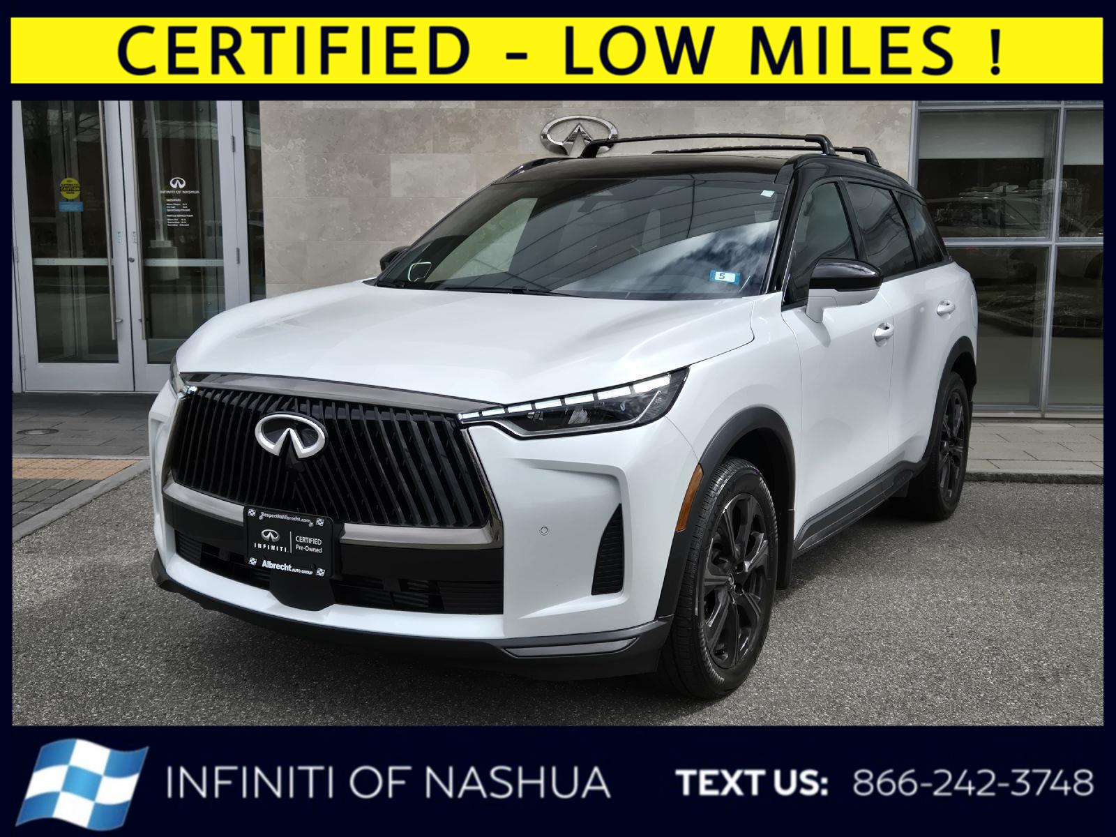 Radiant White/Black Obsidian 2026 INFINITI QX60 Autograph AWD SUV / Crossover All-Wheel Drive Automatic