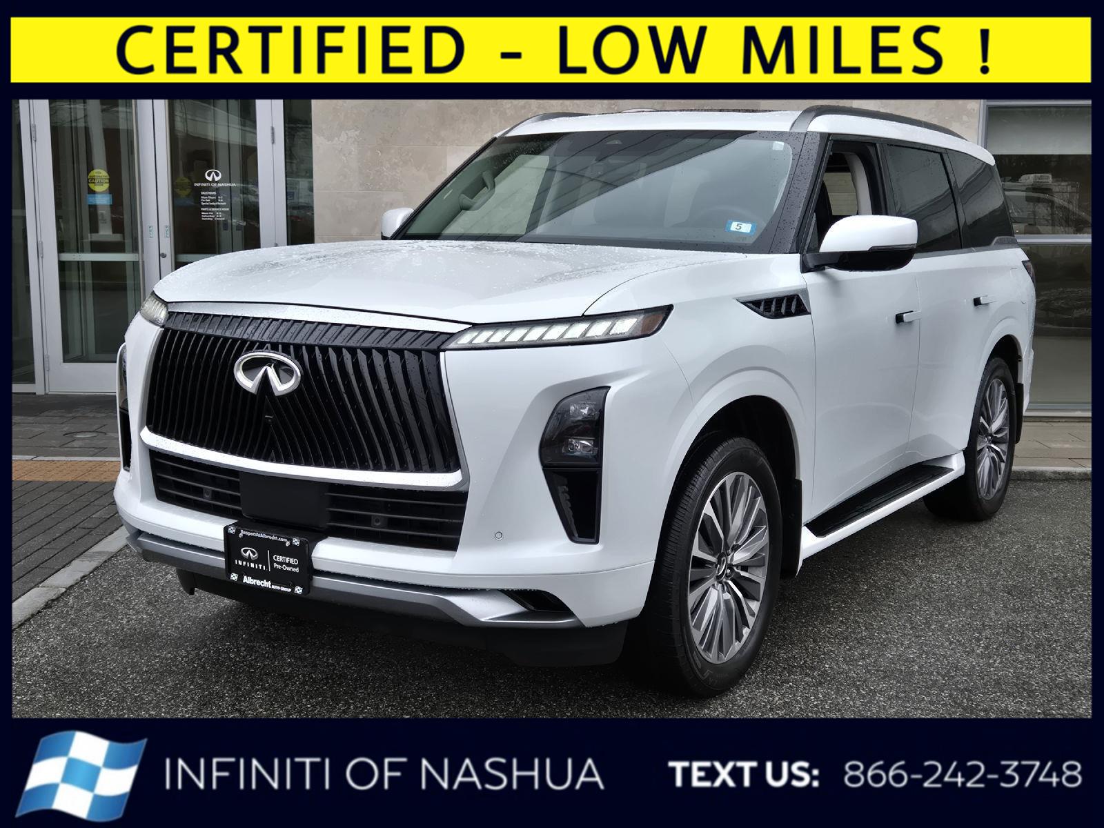 Radiant White 2026 INFINITI QX80 Luxe 4WD SUV / Crossover All-Wheel Drive Automatic