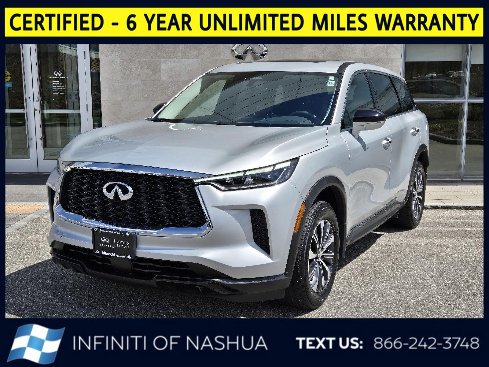 Gray (Liquid Platinum) 2023 INFINITI QX60 Pure AWD SUV / Crossover All-Wheel Drive Automatic