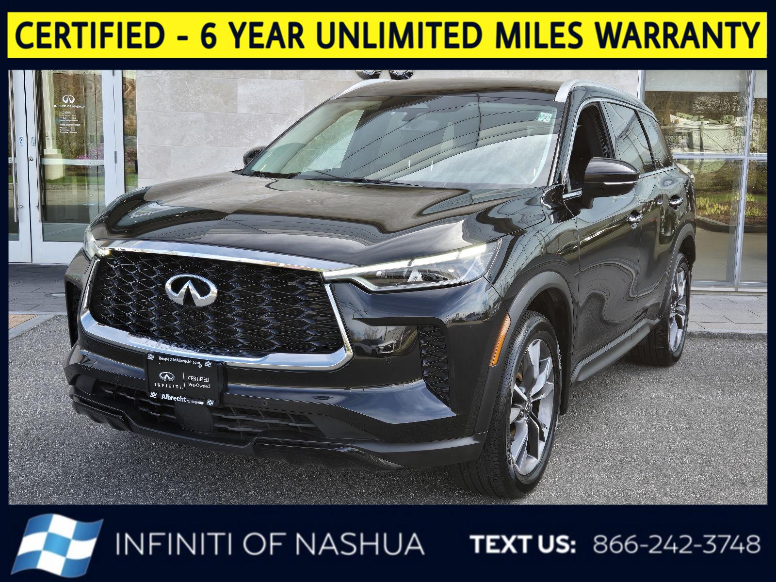 Mineral Black 2023 INFINITI QX60 Luxe AWD SUV / Crossover All-Wheel Drive Automatic