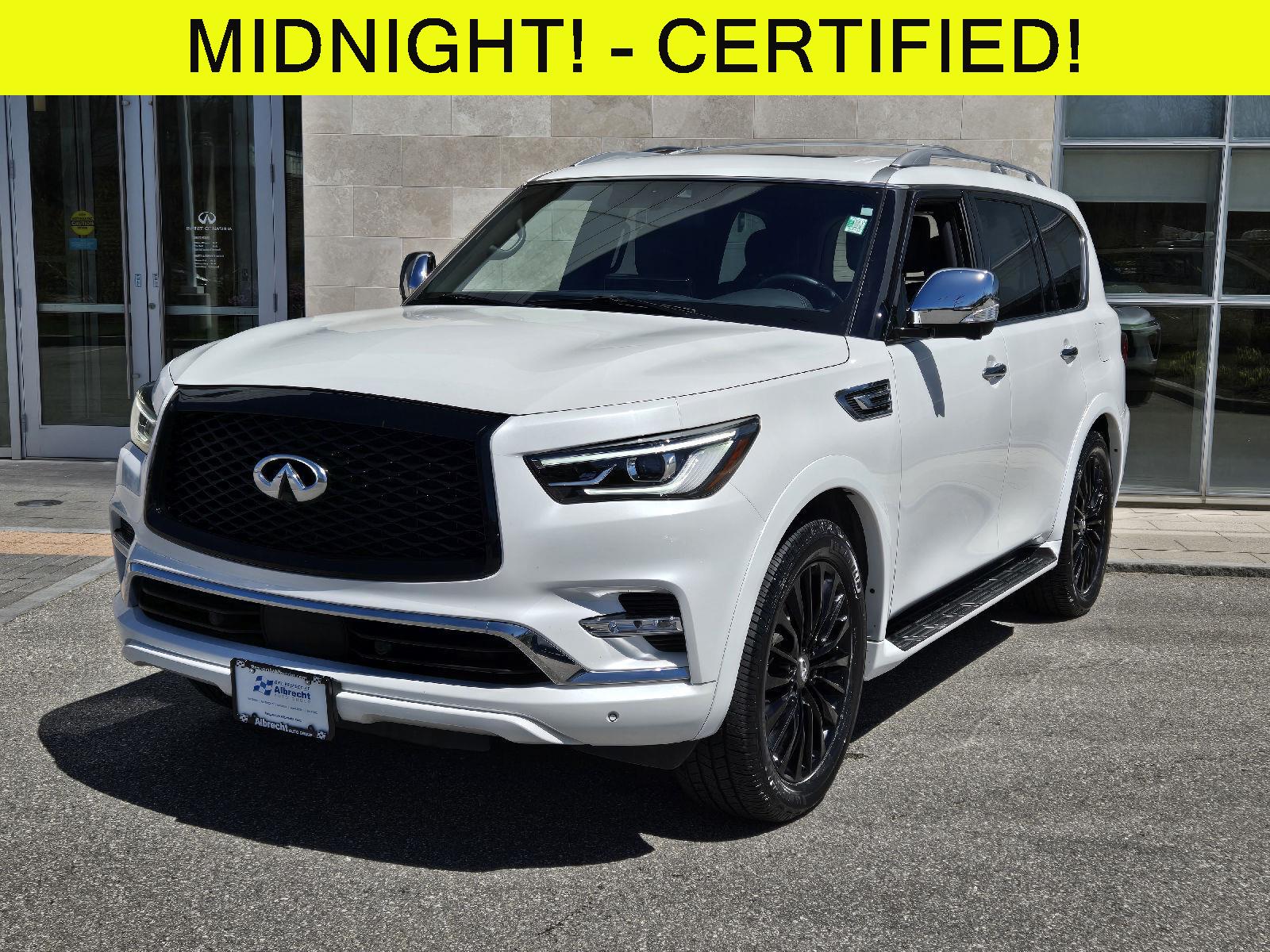 Moonstone White 2023 INFINITI QX80 Sensory 4WD SUV / Crossover All-Wheel Drive Automatic