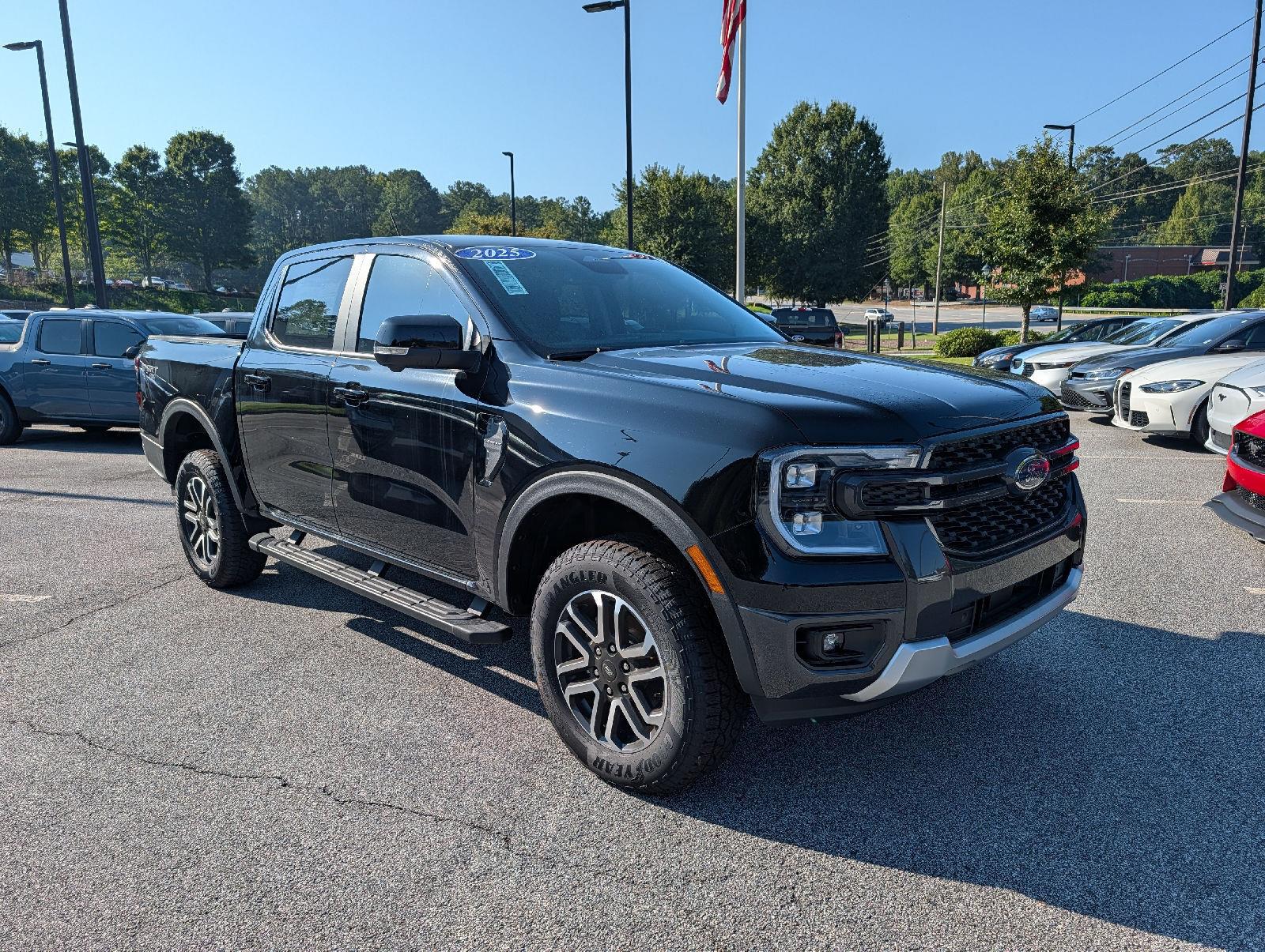 Shadow Black 2025 Ford Ranger Pickup Truck Four-Wheel Drive Automatic