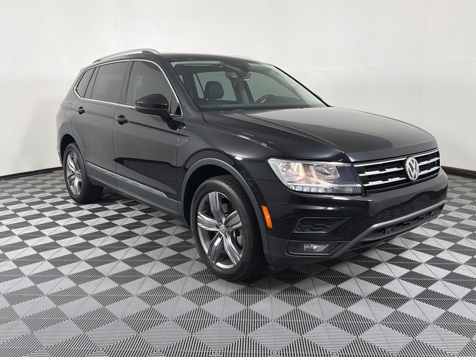 Deep Black Pearl 2021 Volkswagen Tiguan SUV / Crossover All-Wheel Drive 8-Speed Automatic