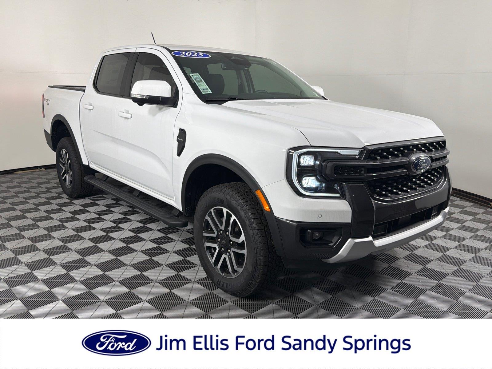 Oxford White 2025 Ford Ranger Pickup Truck Four-Wheel Drive Automatic