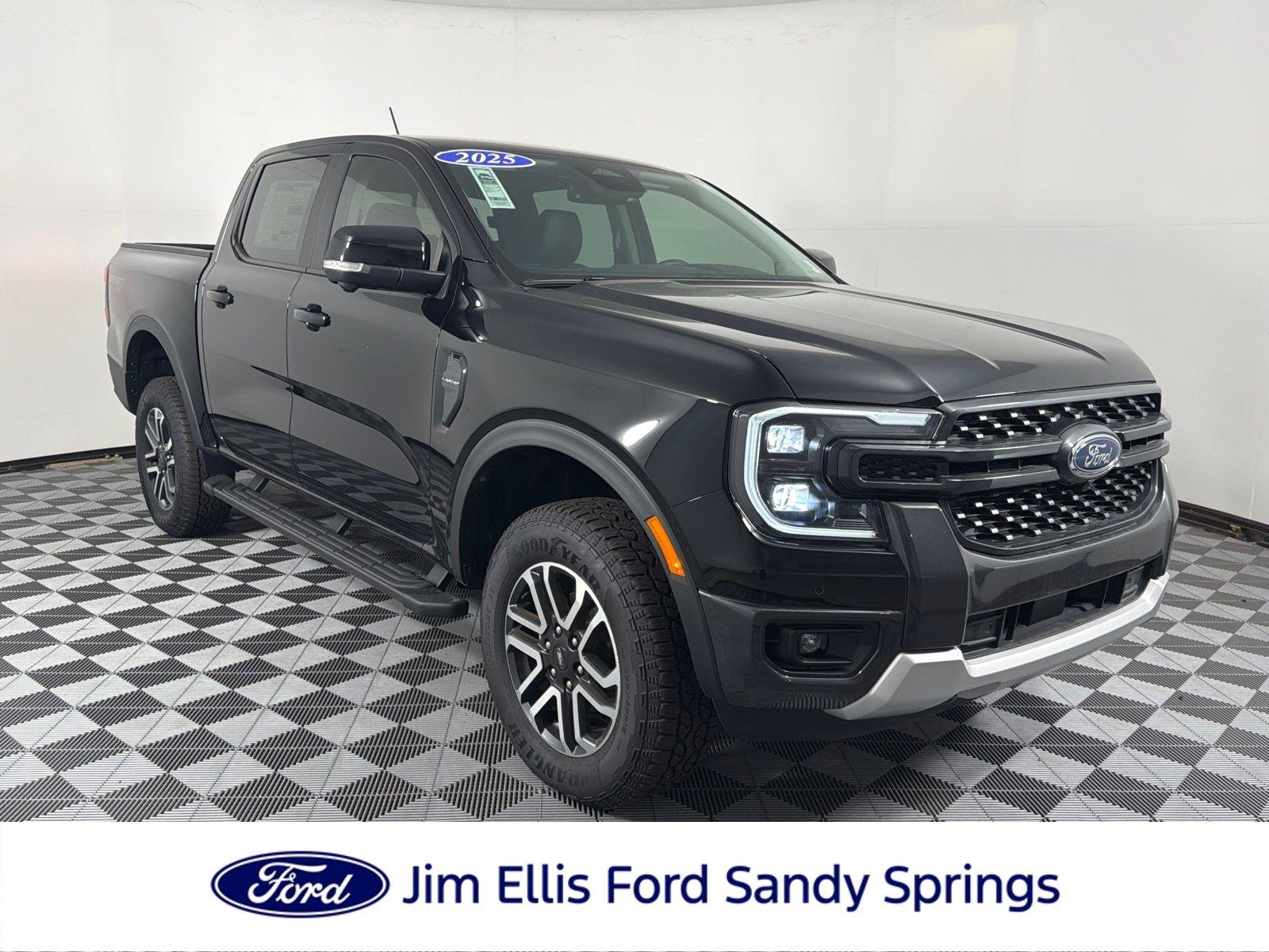 Shadow Black 2025 Ford Ranger Pickup Truck Four-Wheel Drive Automatic