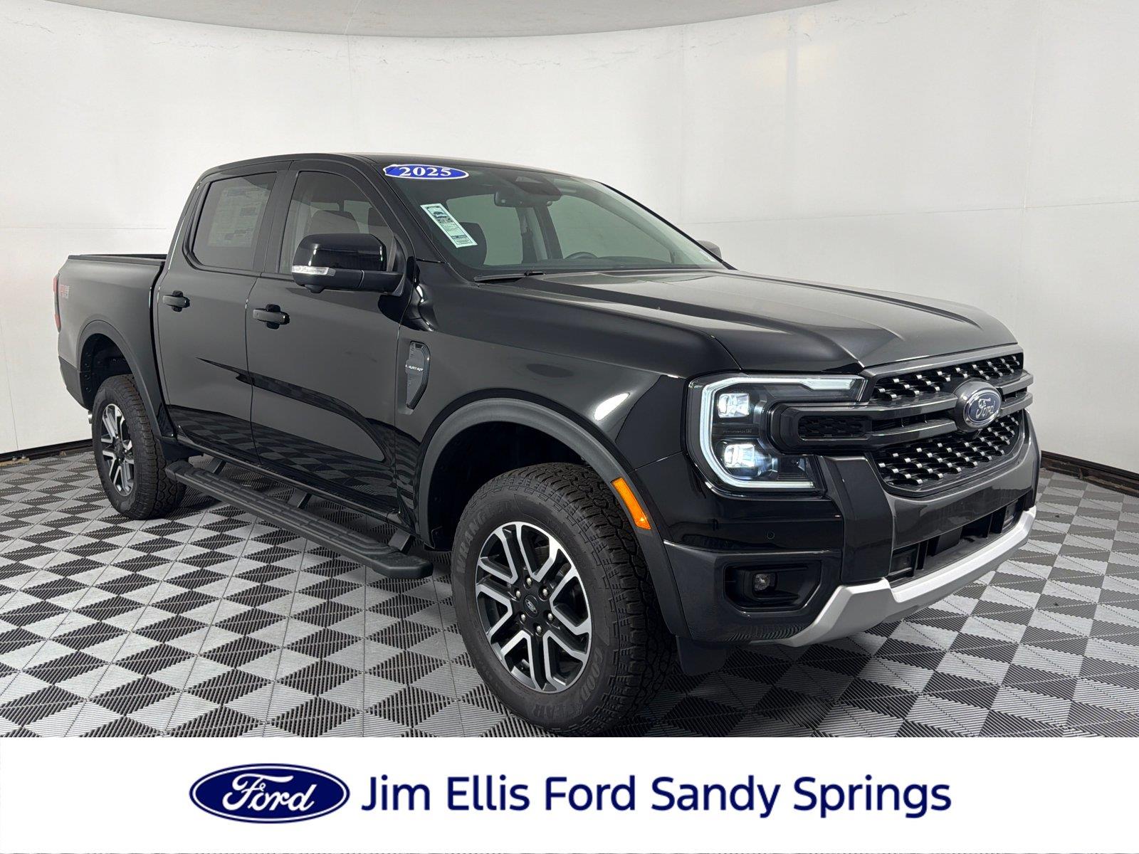 Shadow Black 2025 Ford Ranger Pickup Truck Four-Wheel Drive Automatic