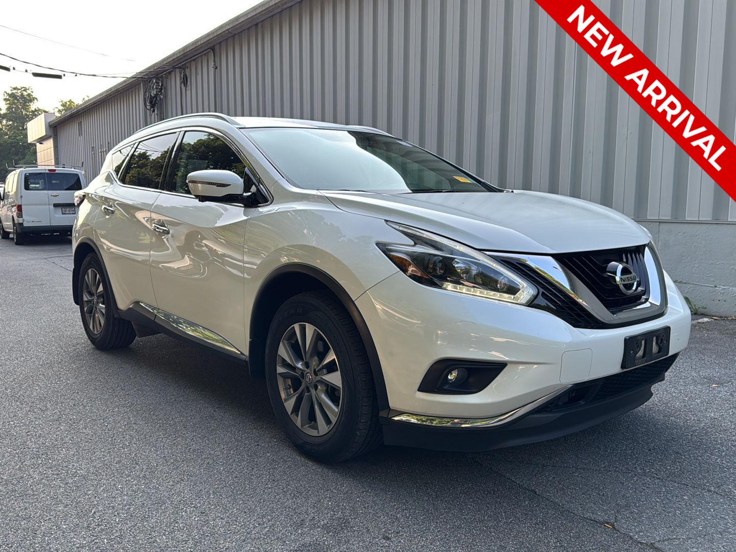 Pearl White 2018 Nissan Murano SUV / Crossover All-Wheel Drive Continuously Variable Transmission