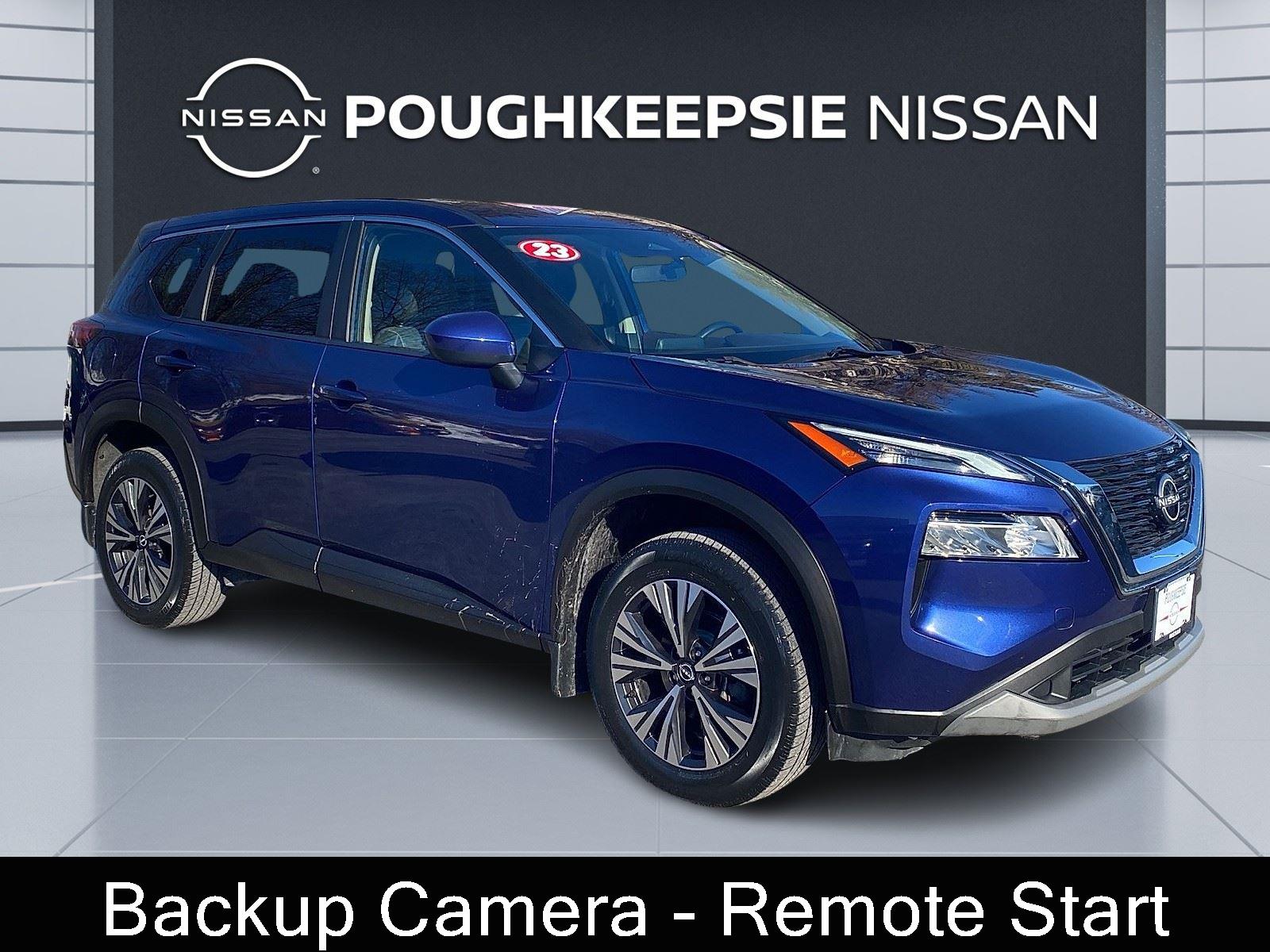 Caspian Blue Metallic 2023 Nissan Rogue SV AWD SUV / Crossover All-Wheel Drive Continuously Variable Transmission