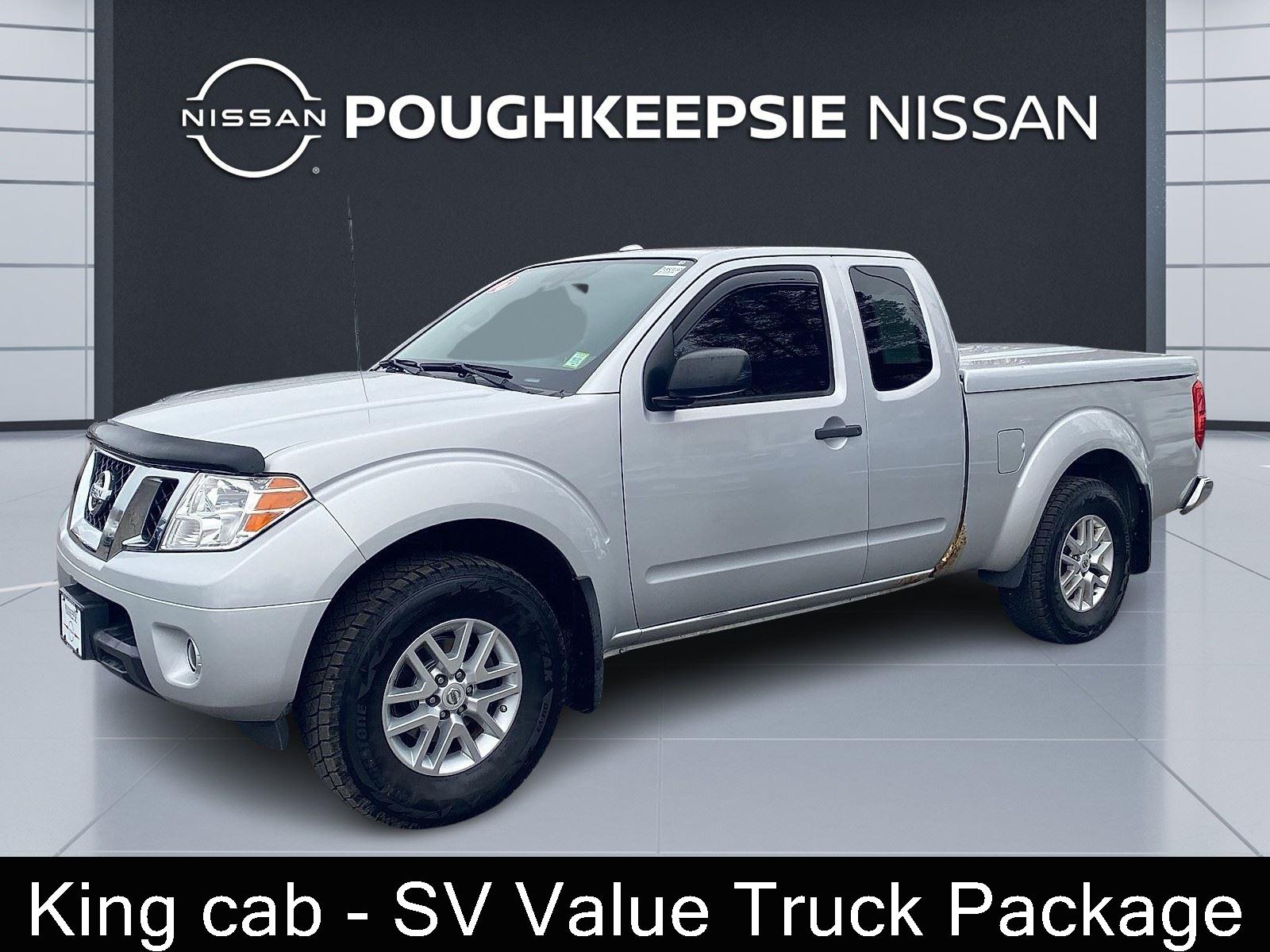 Brilliant Silver 2016 Nissan Frontier SV V6 King Cab 4WD Pickup Truck Four-Wheel Drive Automatic