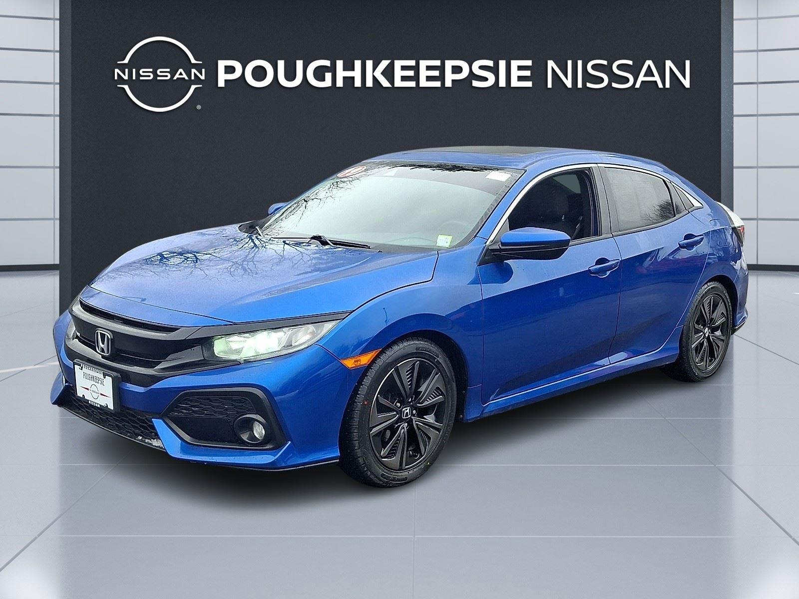 Aegean Blue Metallic 2019 Honda Civic Hatchback EX FWD Hatchback Front-Wheel Drive Continuously Variable Transmission
