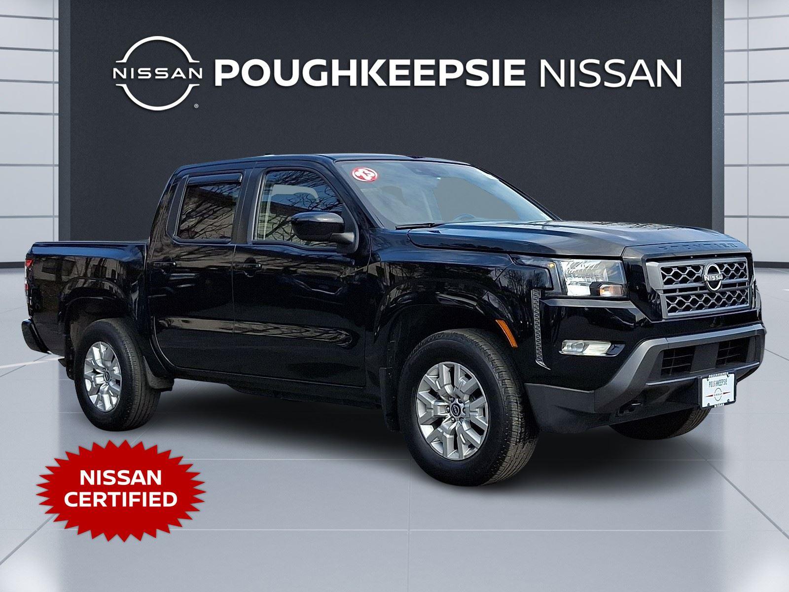 Super Black 2023 Nissan Frontier SV Crew Cab 4WD Pickup Truck Four-Wheel Drive Automatic