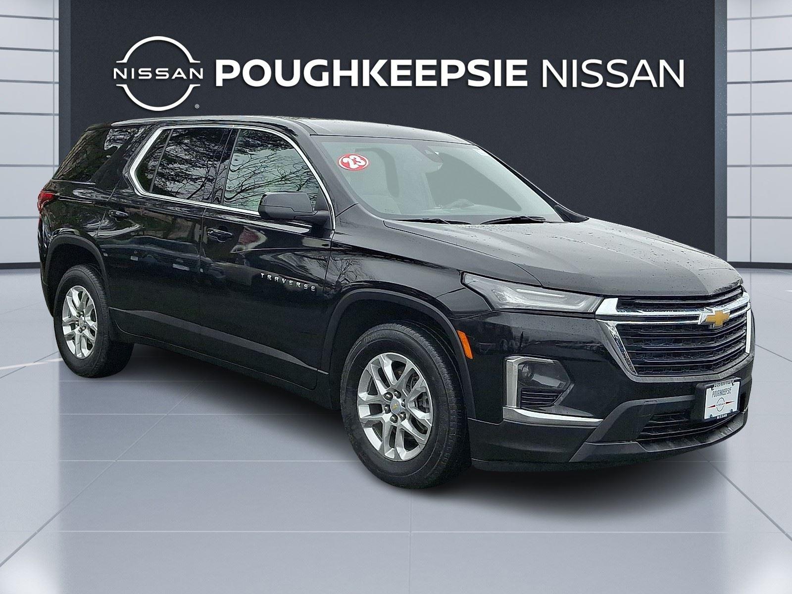 Mosaic Black Metallic 2023 Chevrolet Traverse LS AWD SUV / Crossover Four-Wheel Drive 9-Speed Automatic