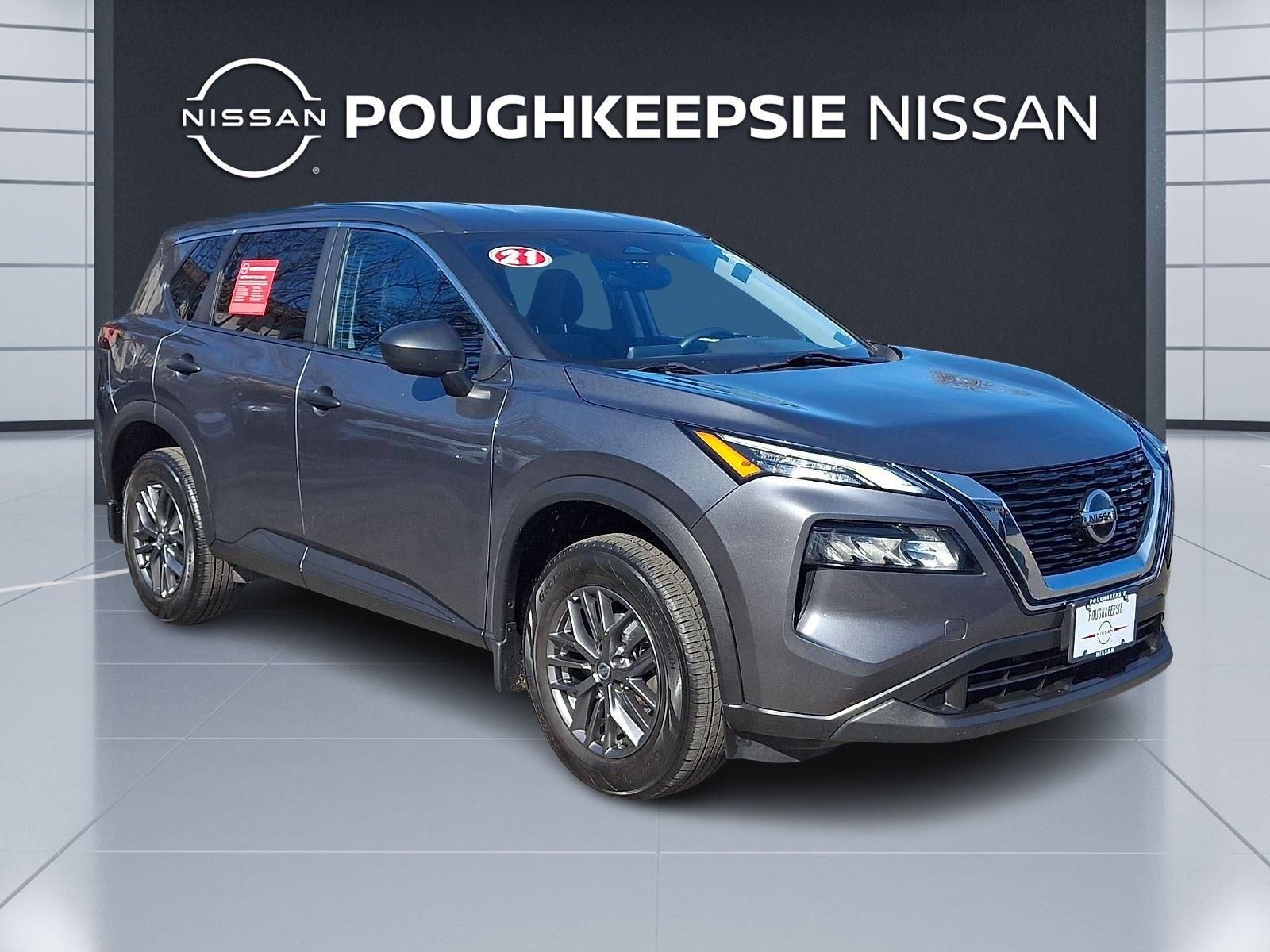 Gray (Gun Metallic) 2021 Nissan Rogue S AWD SUV / Crossover All-Wheel Drive Continuously Variable Transmission