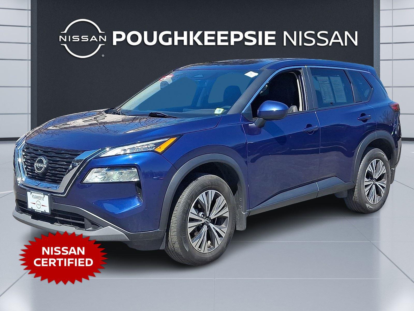 Caspian Blue Metallic 2023 Nissan Rogue SV AWD SUV / Crossover All-Wheel Drive Continuously Variable Transmission