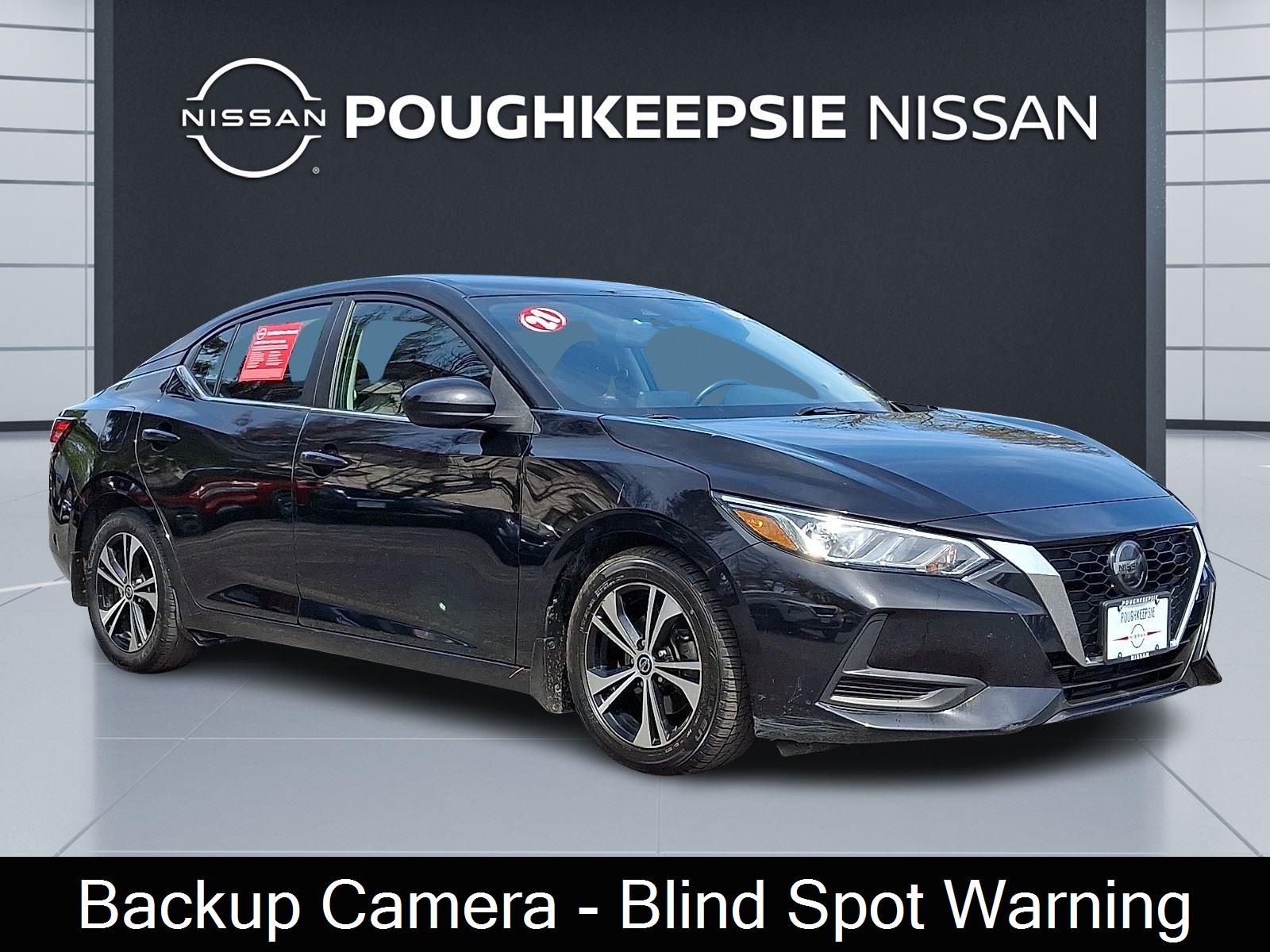 Super Black 2021 Nissan Sentra SV FWD Sedan Front-Wheel Drive Continuously Variable Transmission