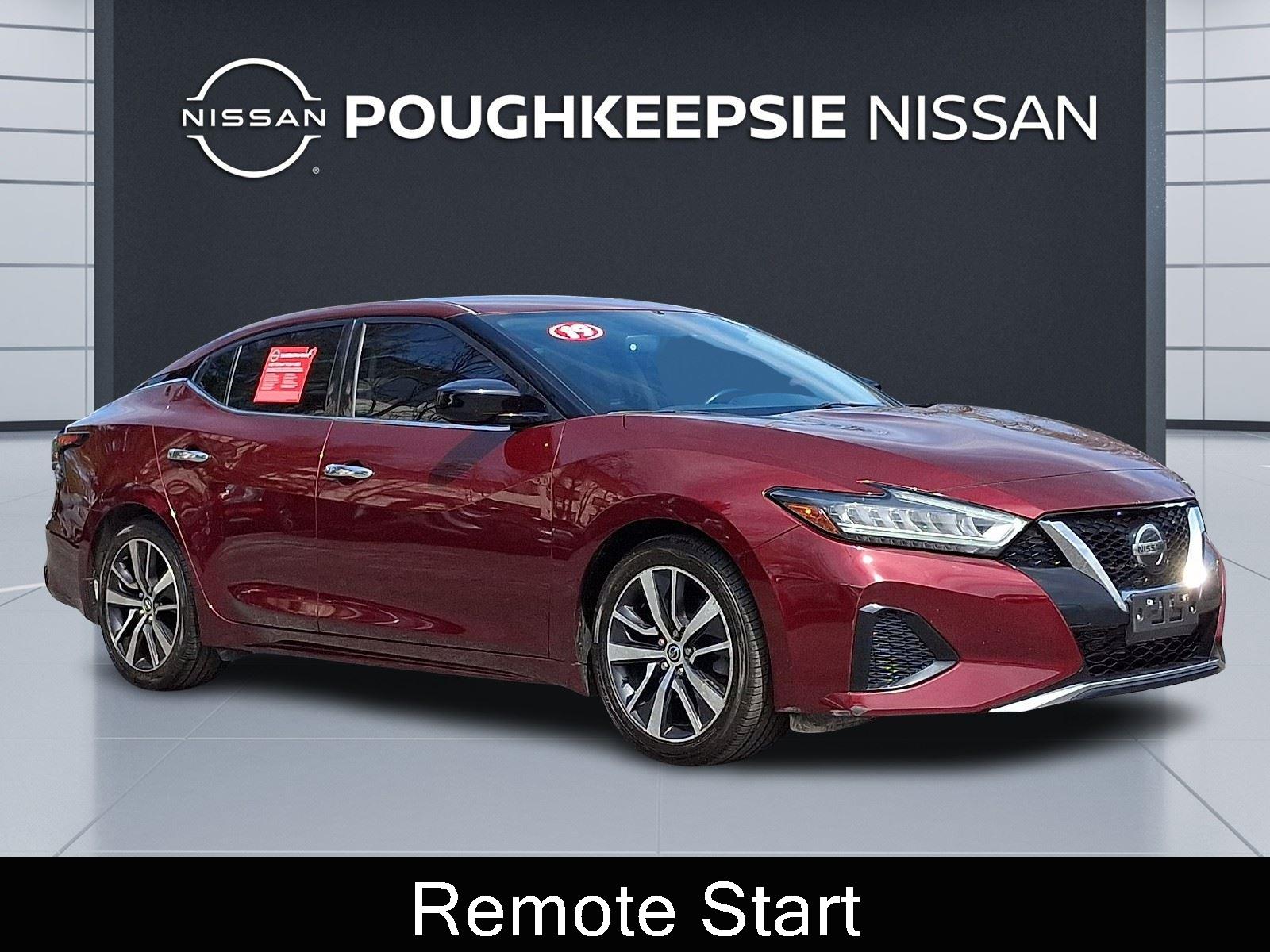 Carnelian Red Tintcoat 2019 Nissan Maxima S FWD Sedan Front-Wheel Drive Continuously Variable Transmission