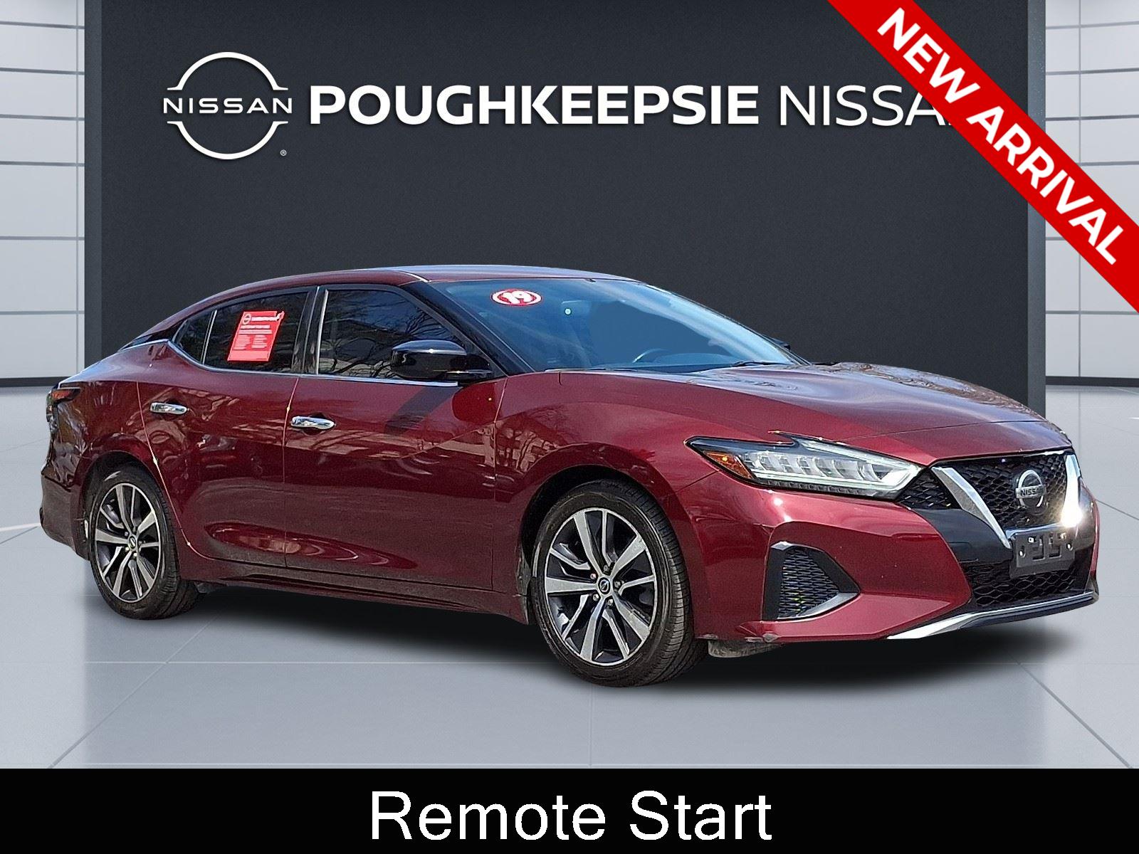 Carnelian Red Tintcoat 2019 Nissan Maxima S FWD Sedan Front-Wheel Drive Continuously Variable Transmission