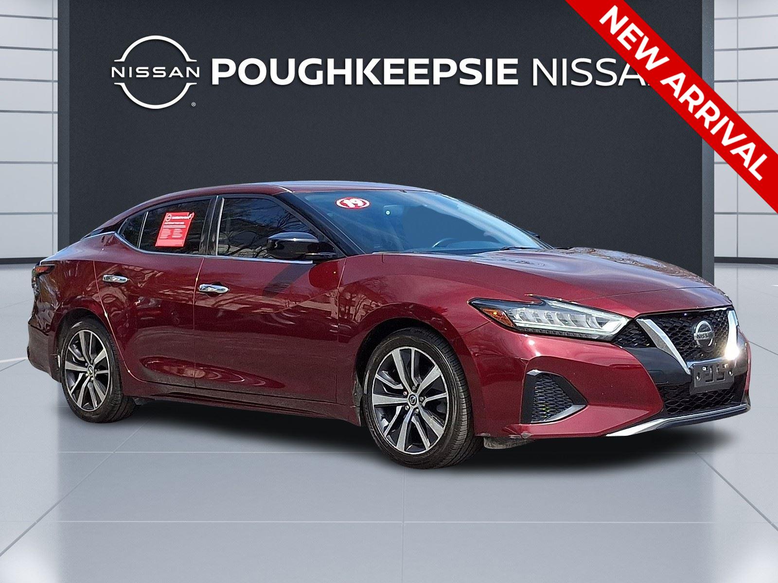 Carnelian Red Tintcoat 2019 Nissan Maxima S FWD Sedan Front-Wheel Drive Continuously Variable Transmission