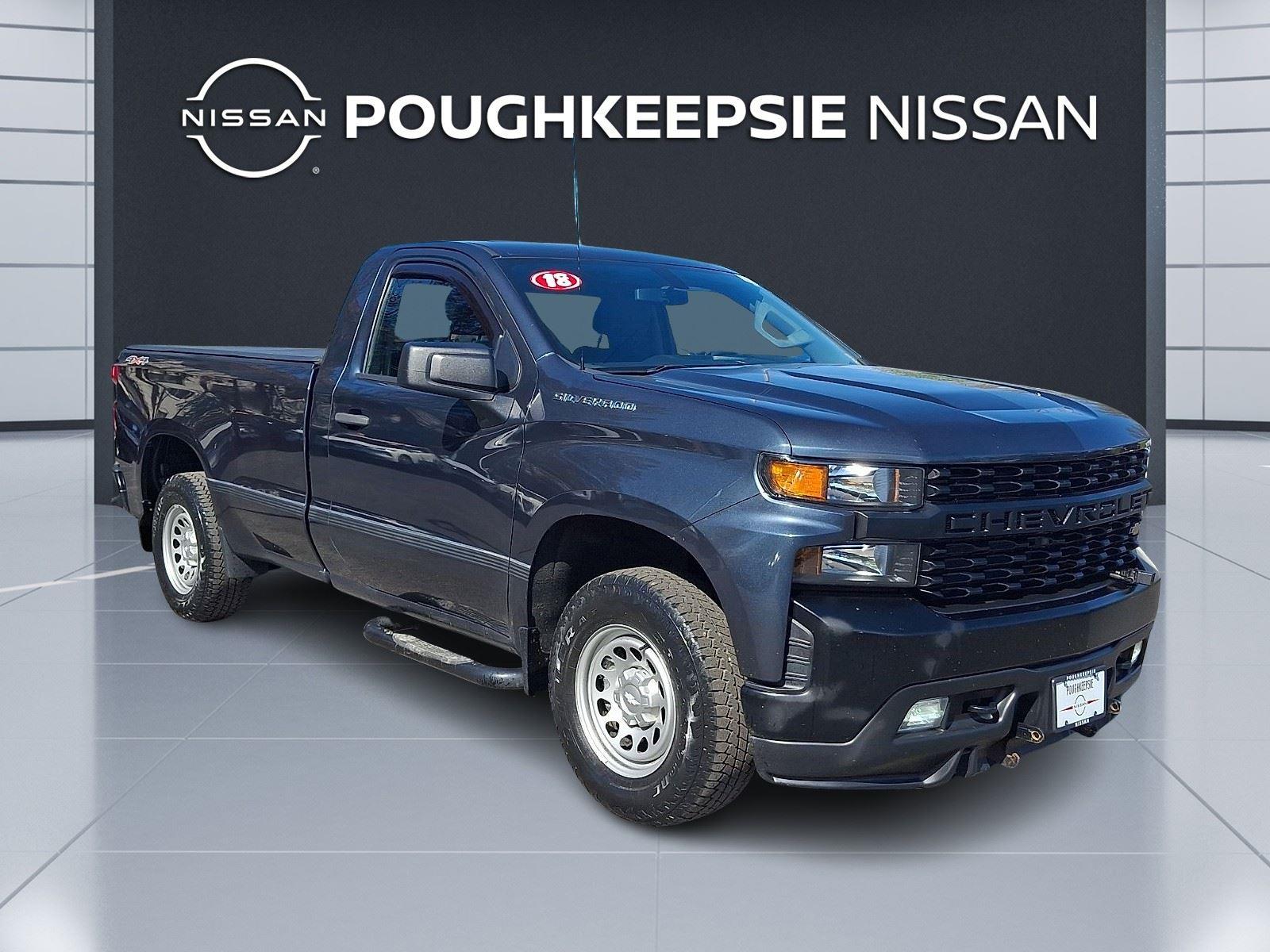 Shadow Gray Metallic 2019 Chevrolet Silverado 1500 Work Truck LB 4WD Pickup Truck Four-Wheel Drive 6-Speed Automatic