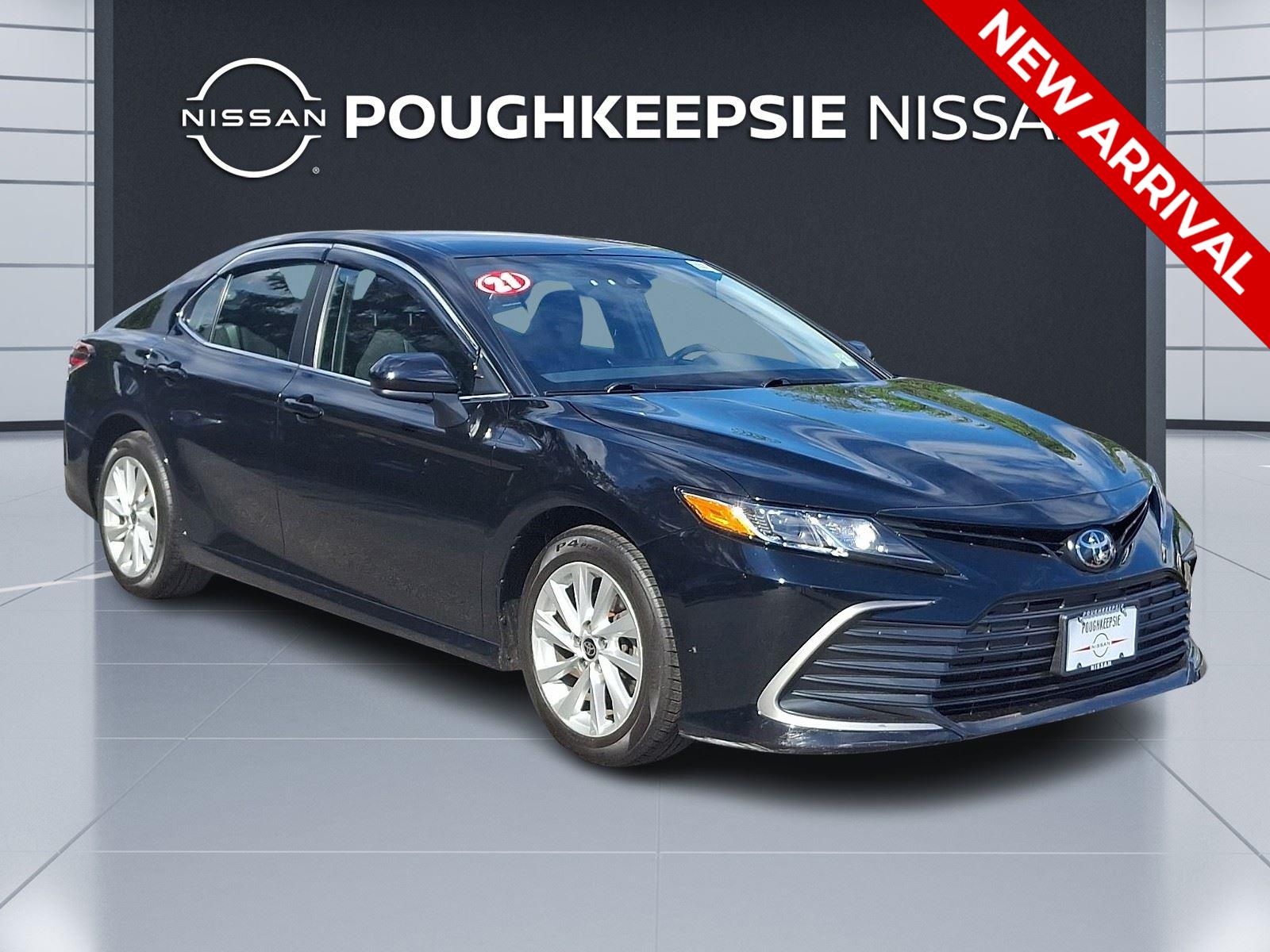 Midnight Black Metallic 2021 Toyota Camry LE AWD Sedan All-Wheel Drive 8-Speed Automatic