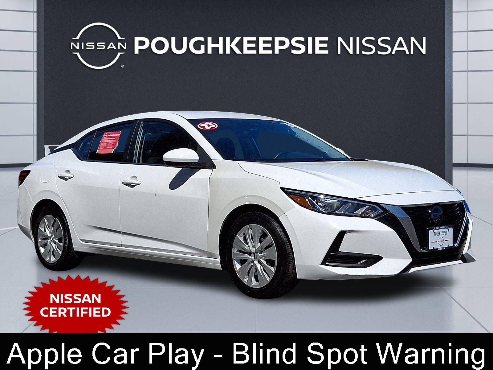 White (Fresh Powder) 2023 Nissan Sentra Sedan Front-Wheel Drive Continuously Variable Transmission
