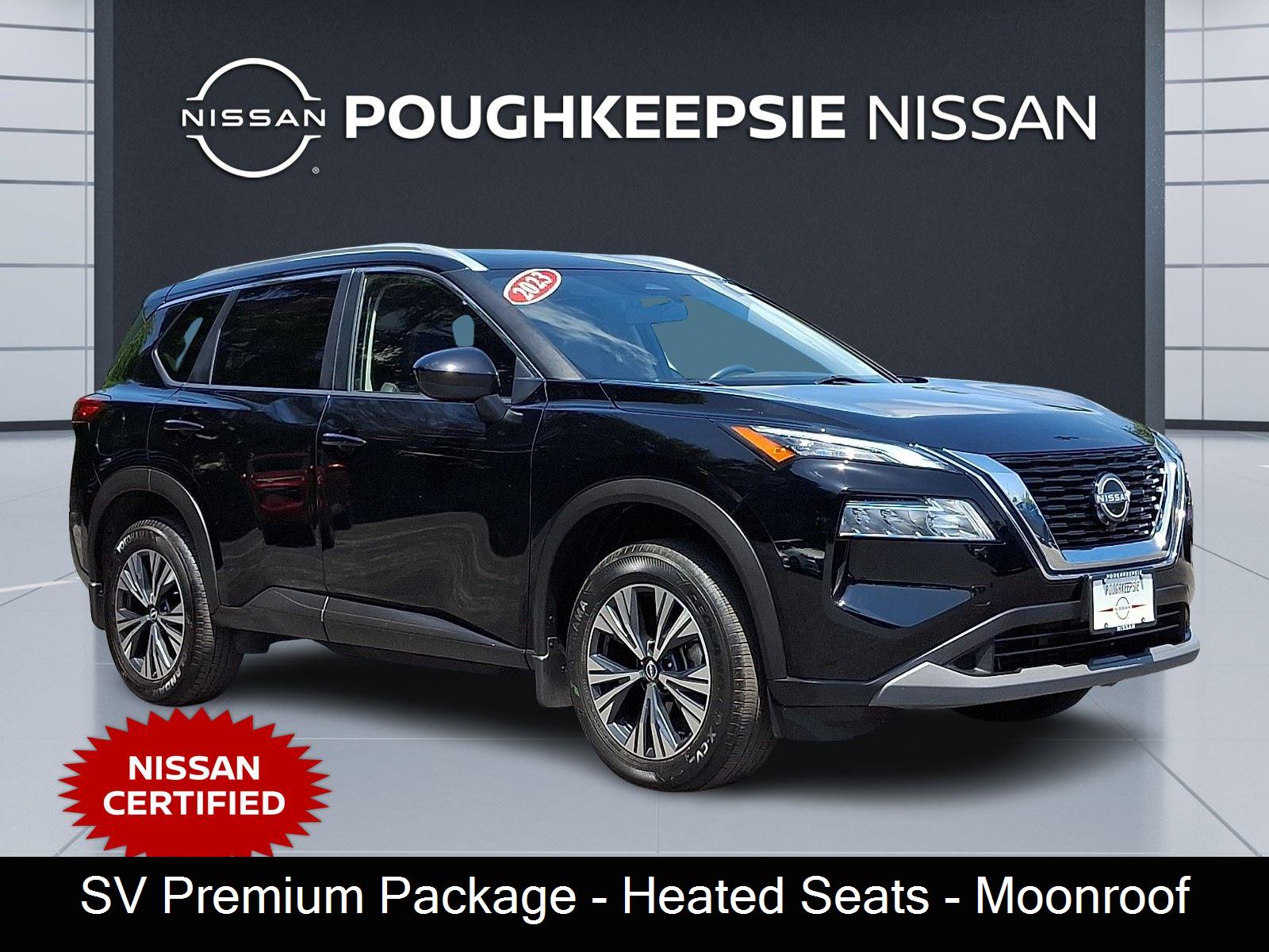 Super Black 2023 Nissan Rogue SUV / Crossover All-Wheel Drive Continuously Variable Transmission