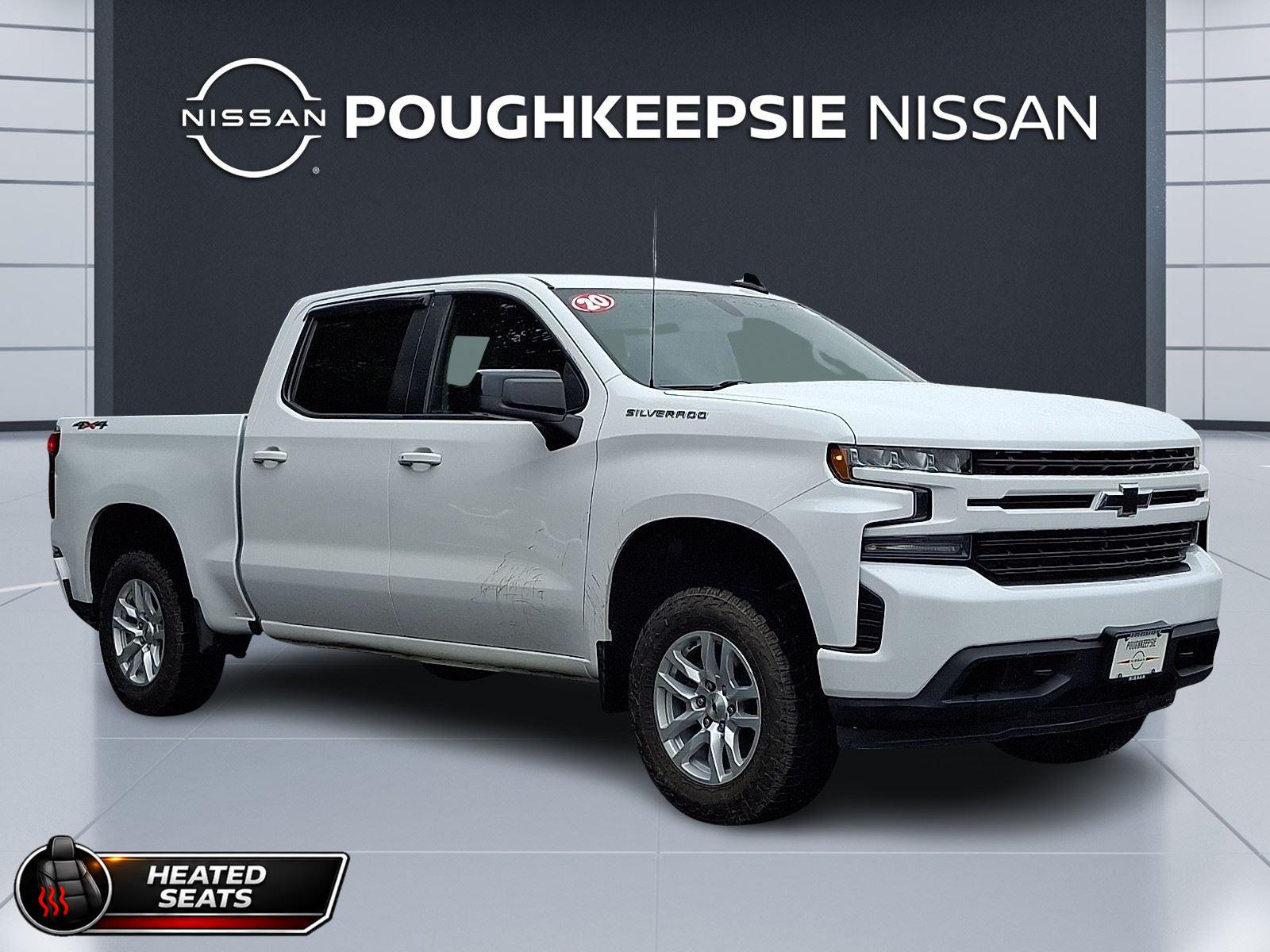 Summit White 2020 Chevrolet Silverado 1500 Pickup Truck Four-Wheel Drive 8-Speed Automatic