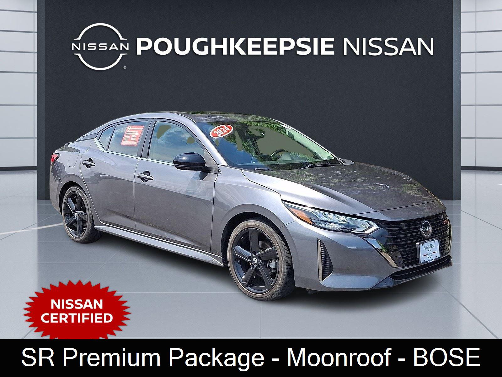 Gray (Gun Metallic) 2024 Nissan Sentra Sedan Front-Wheel Drive Continuously Variable Transmission