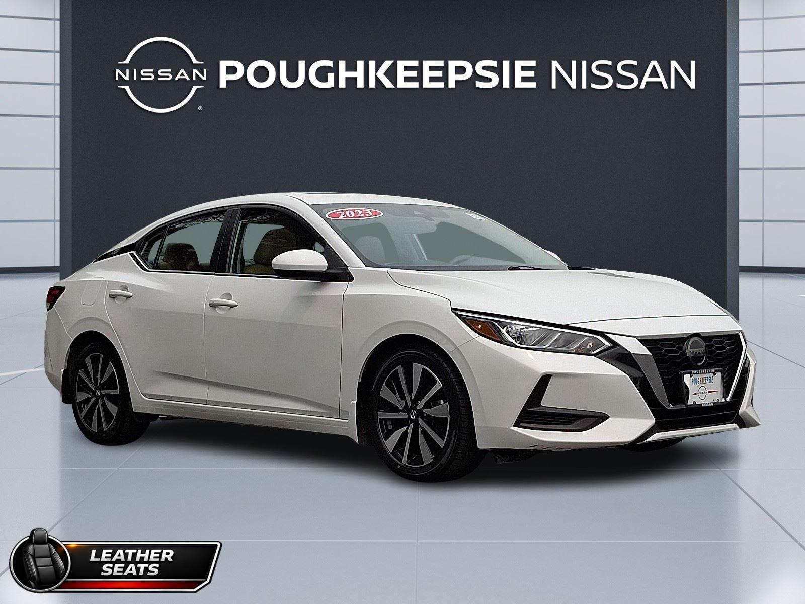 Aspen White Tricoat 2023 Nissan Sentra Sedan Front-Wheel Drive Continuously Variable Transmission