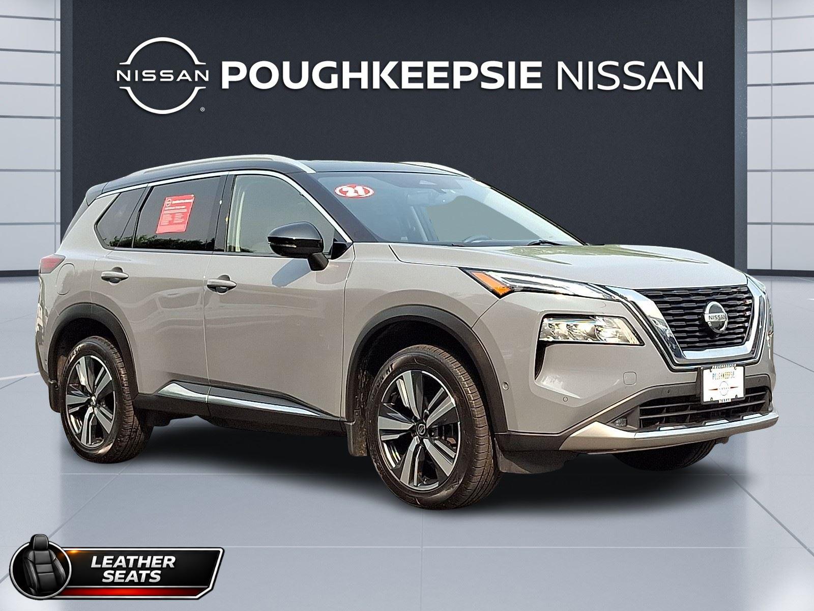 Boulder Gray Pearl/Super Black 2021 Nissan Rogue SUV / Crossover All-Wheel Drive Continuously Variable Transmission