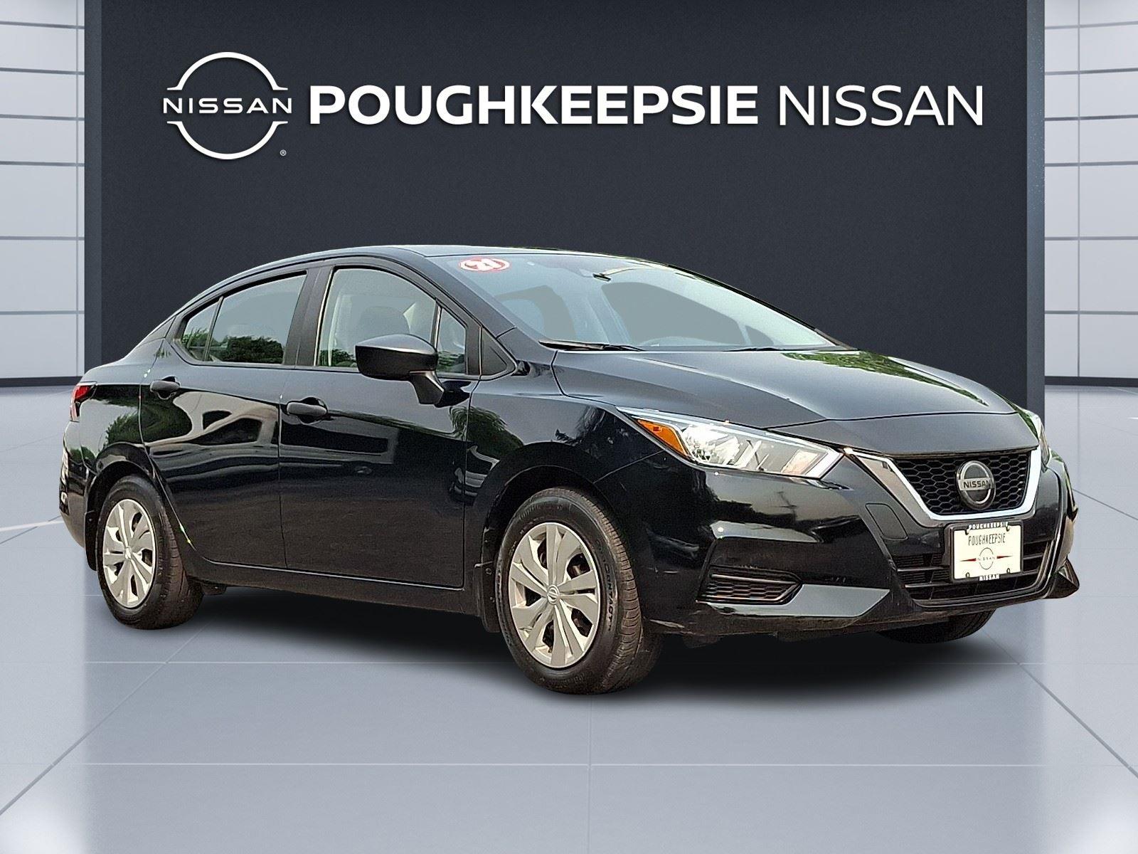 Super Black 2021 Nissan Versa Sedan Front-Wheel Drive Manual