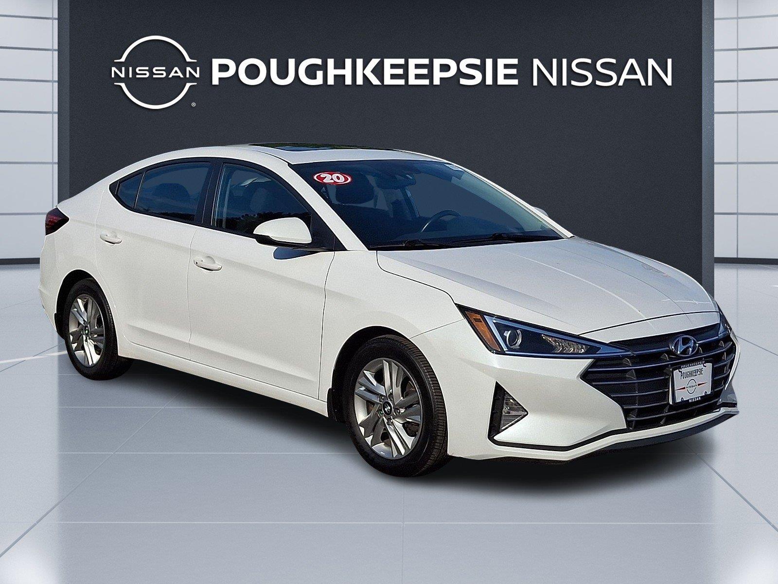 Quartz White Pearl 2020 Hyundai Elantra Sedan Front-Wheel Drive Continuously Variable Transmission