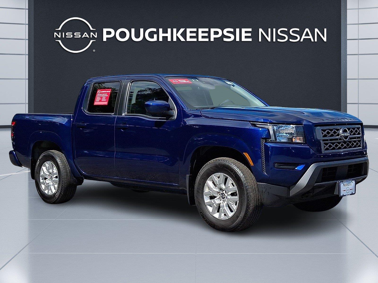 Deep Blue Pearl 2023 Nissan Frontier Pickup Truck Four-Wheel Drive Automatic