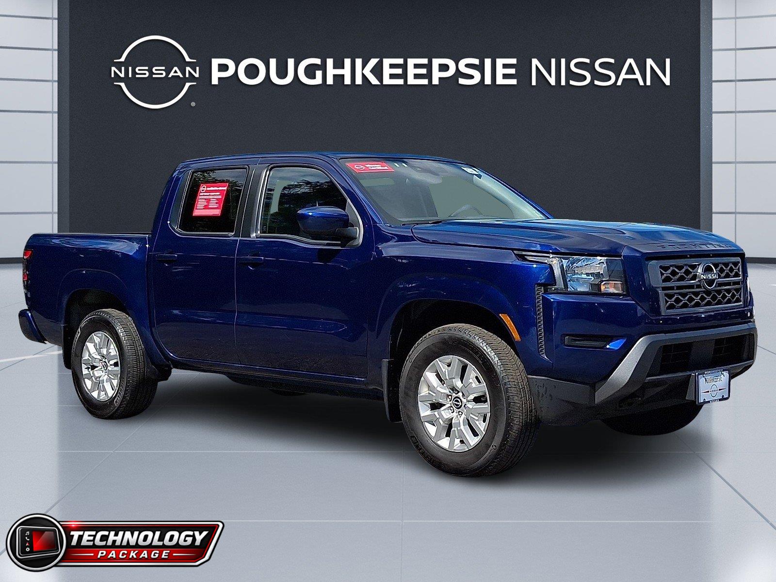 Deep Blue Pearl 2023 Nissan Frontier Pickup Truck Four-Wheel Drive Automatic