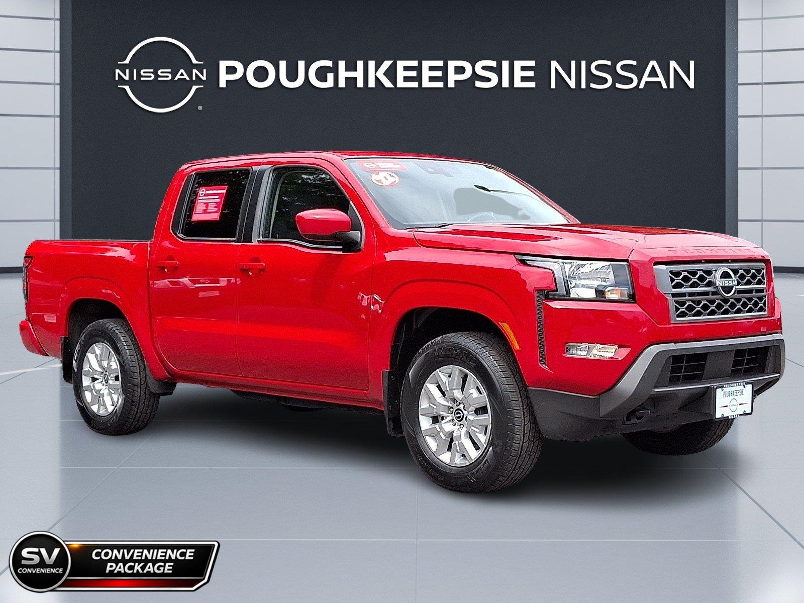 Red Alert 2022 Nissan Frontier Pickup Truck Four-Wheel Drive Automatic