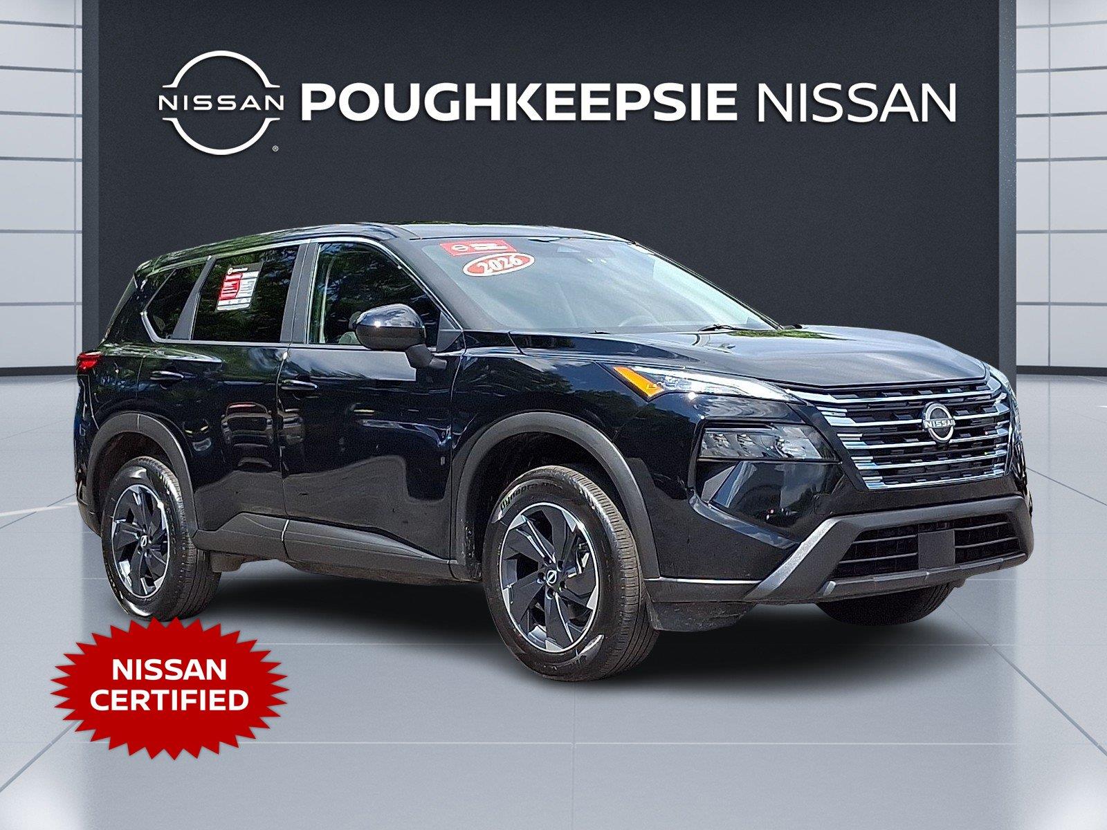 Super Black 2026 Nissan Rogue SUV / Crossover All-Wheel Drive Continuously Variable Transmission