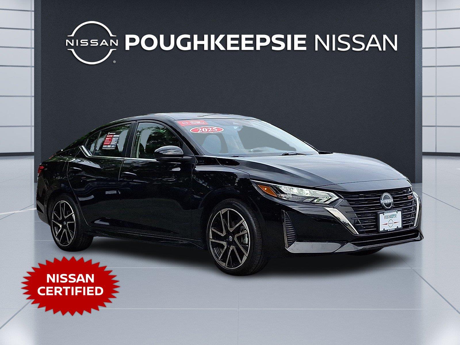 Super Black 2025 Nissan Sentra Sedan Front-Wheel Drive Continuously Variable Transmission