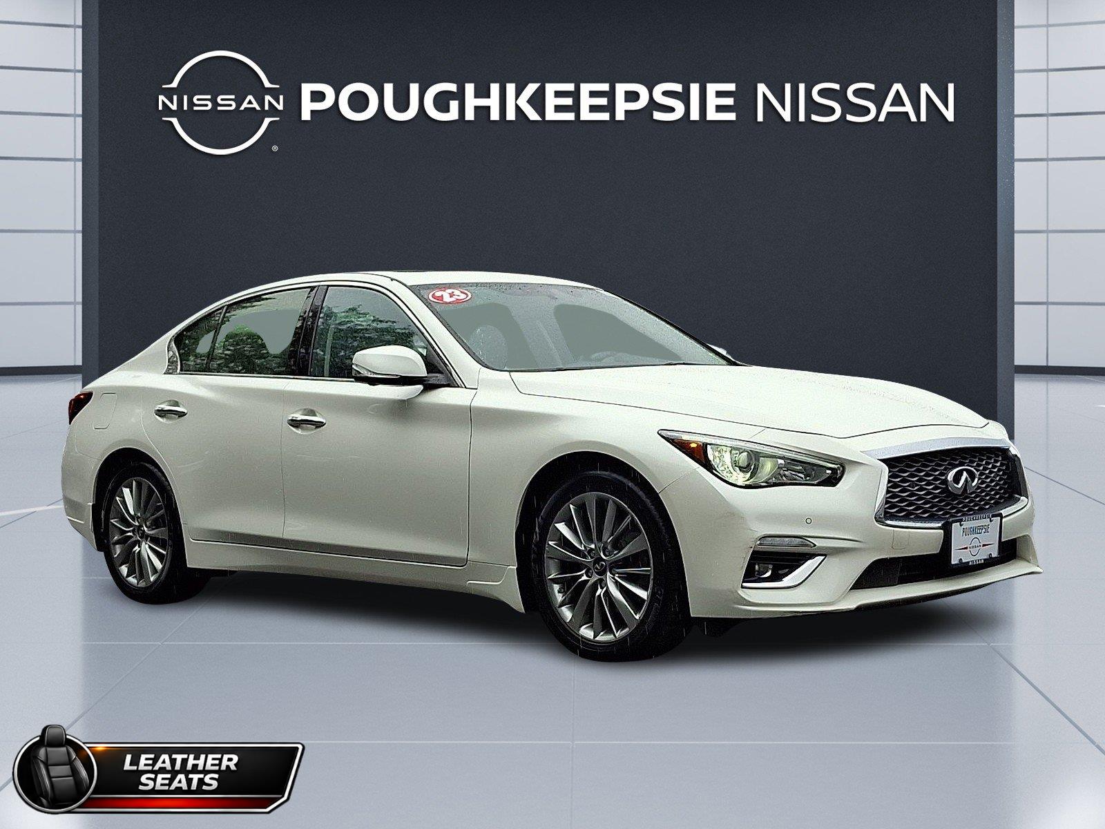 Majestic White 2023 INFINITI Q50 Sedan All-Wheel Drive Automatic