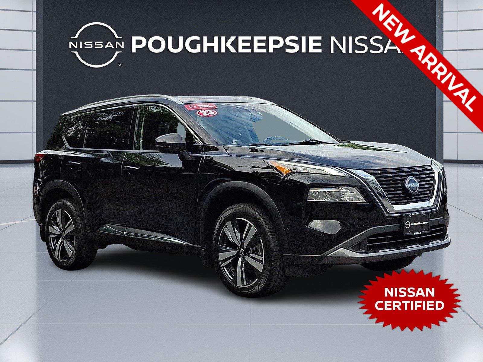 Super Black 2023 Nissan Rogue SUV / Crossover All-Wheel Drive Continuously Variable Transmission