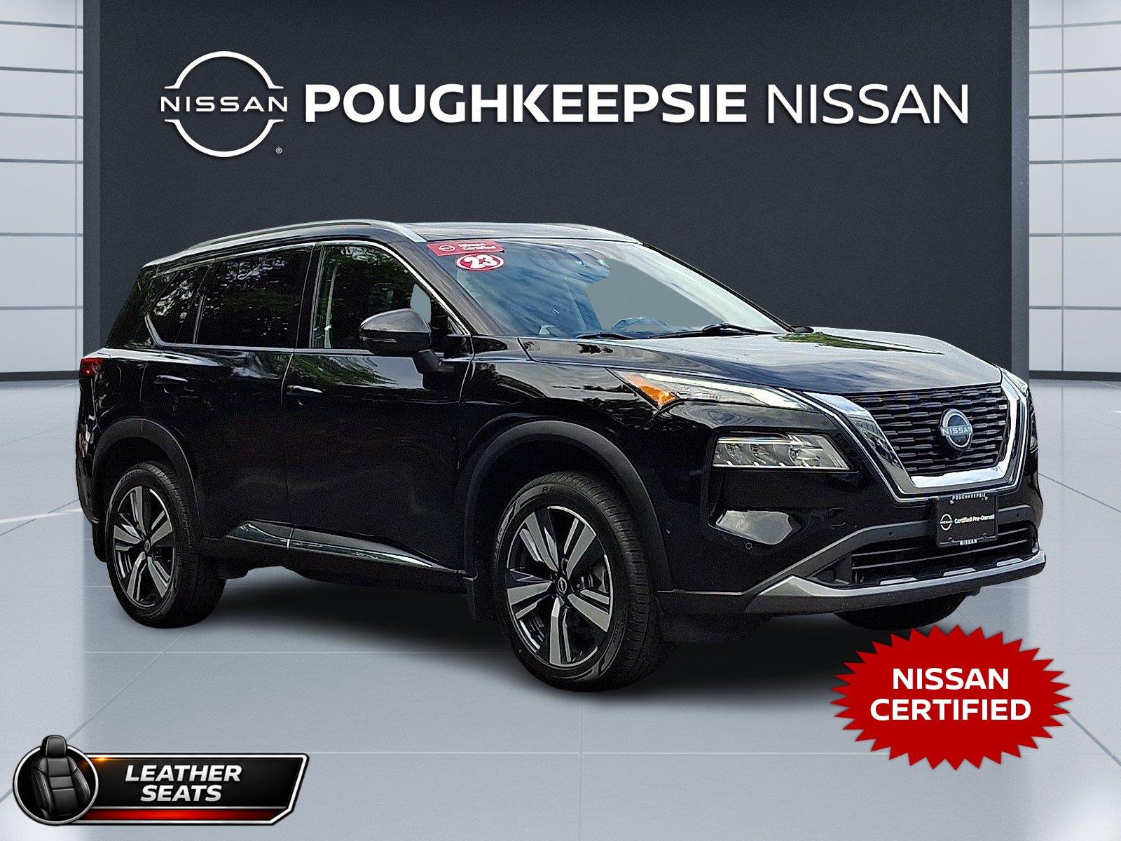 Super Black 2023 Nissan Rogue SUV / Crossover All-Wheel Drive Continuously Variable Transmission
