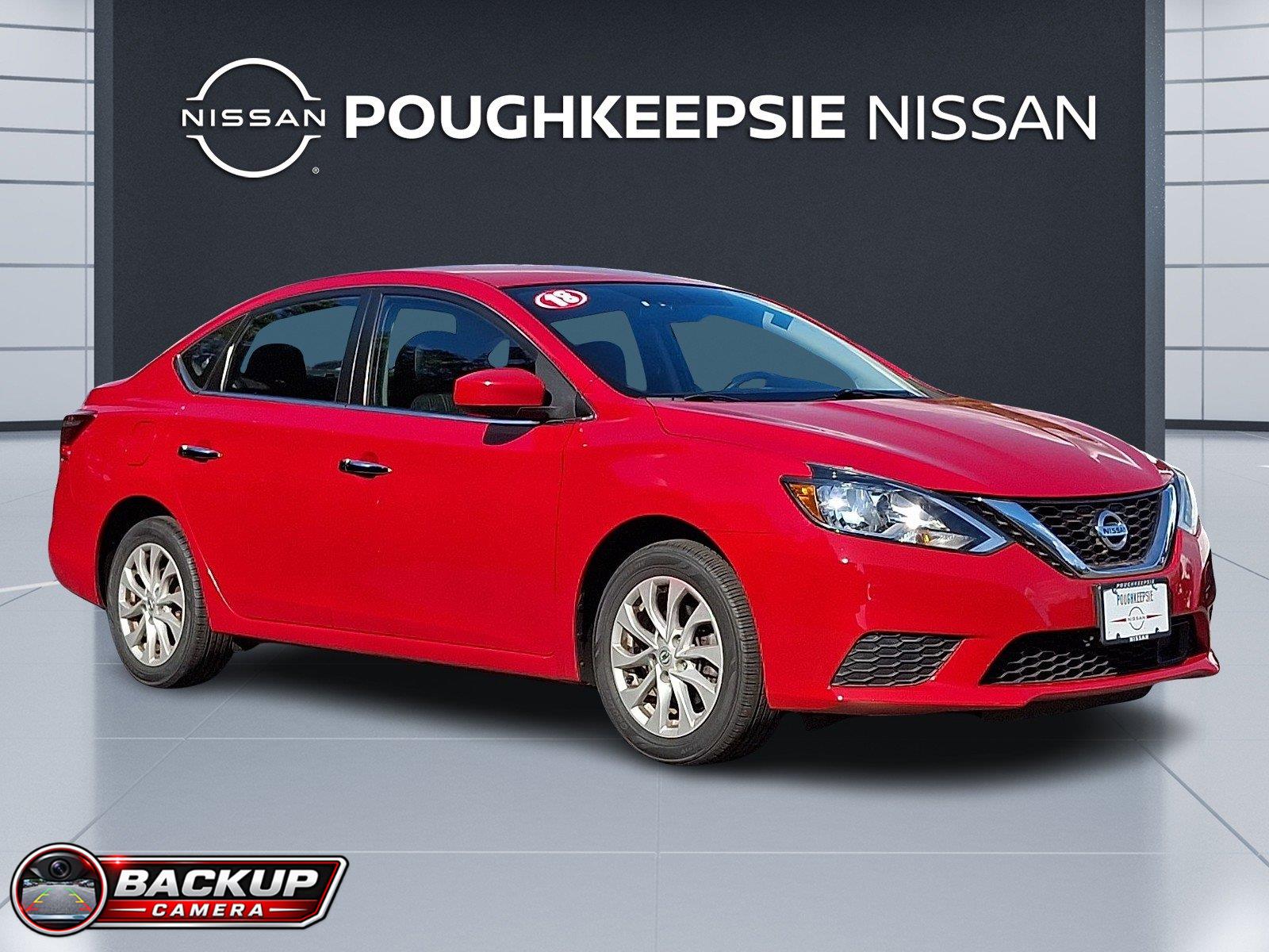 Red Alert 2018 Nissan Sentra Sedan Front-Wheel Drive Continuously Variable Transmission