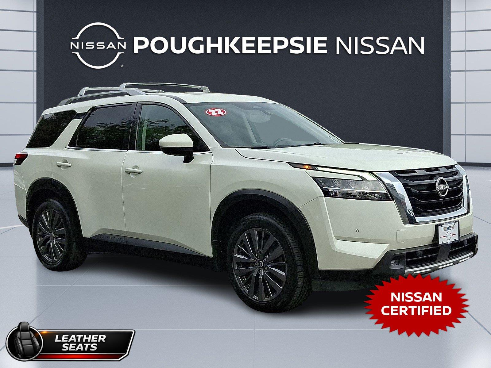 Pearl White Tricoat 2022 Nissan Pathfinder SUV / Crossover All-Wheel Drive Automatic