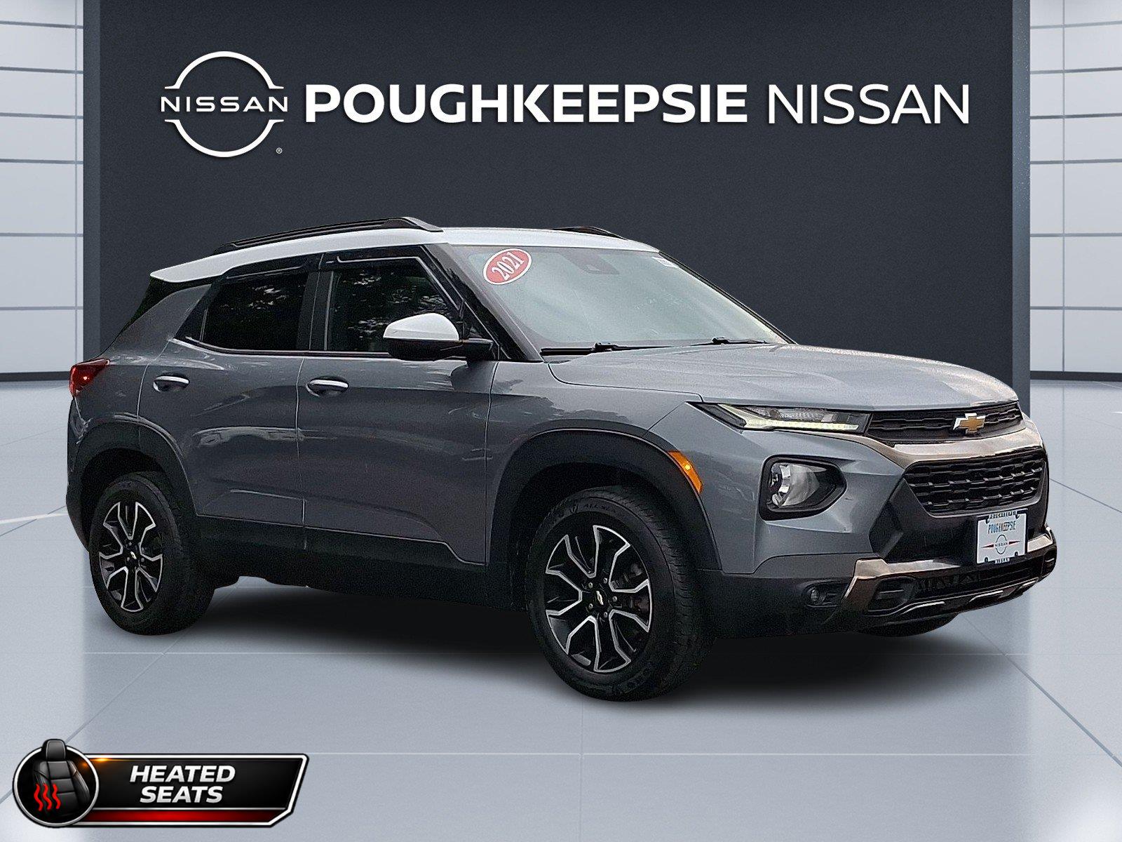 Gray (Satin Steel Metallic) 2021 Chevrolet Trailblazer SUV / Crossover Four-Wheel Drive 9-Speed Automatic